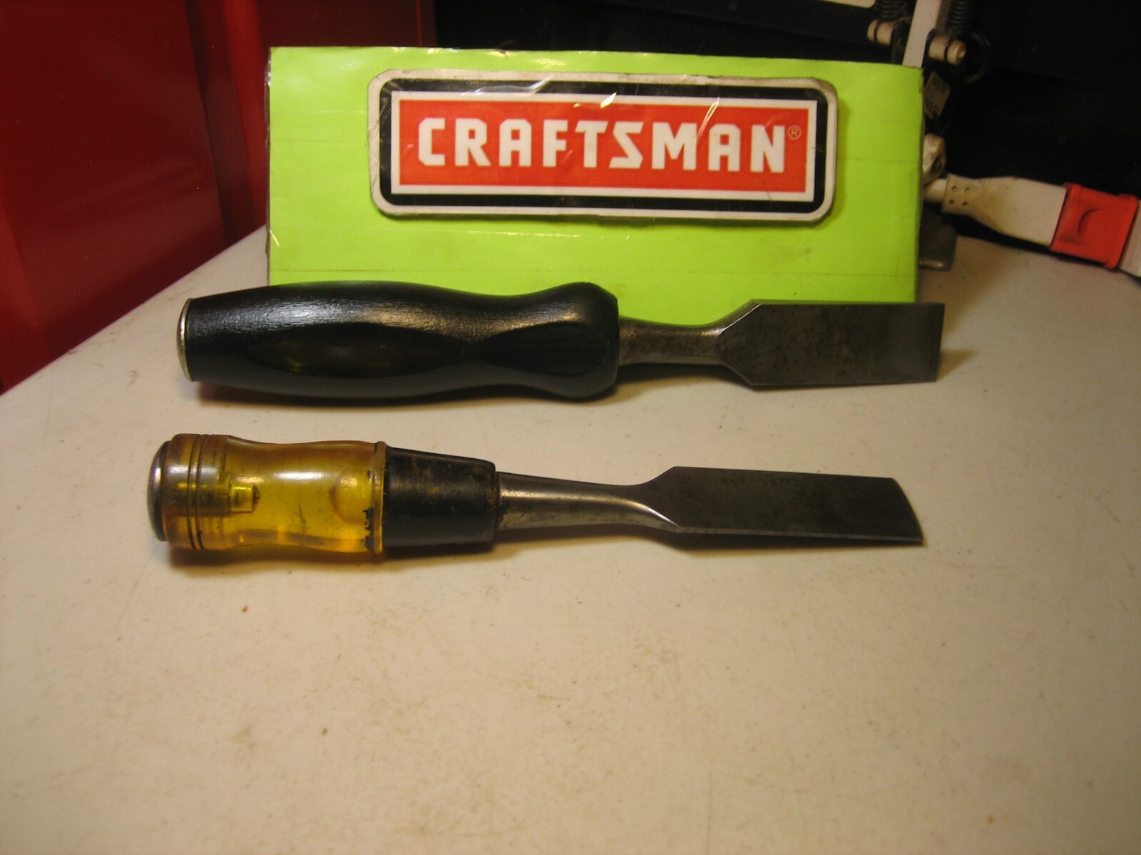 CRAFTSMAN 1″ STRIKING Wood Chisel PLUS EXTRA BOTH USA
