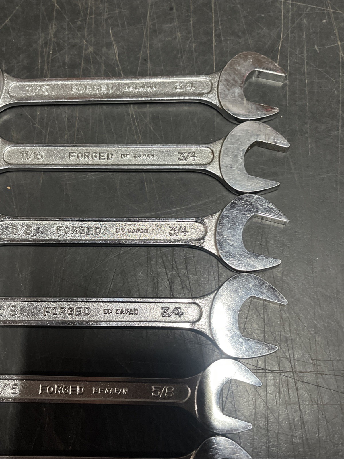 Vintage Sears Double Open End Wrenchs SAE W/ Original Bag 1 Size Missing +extra