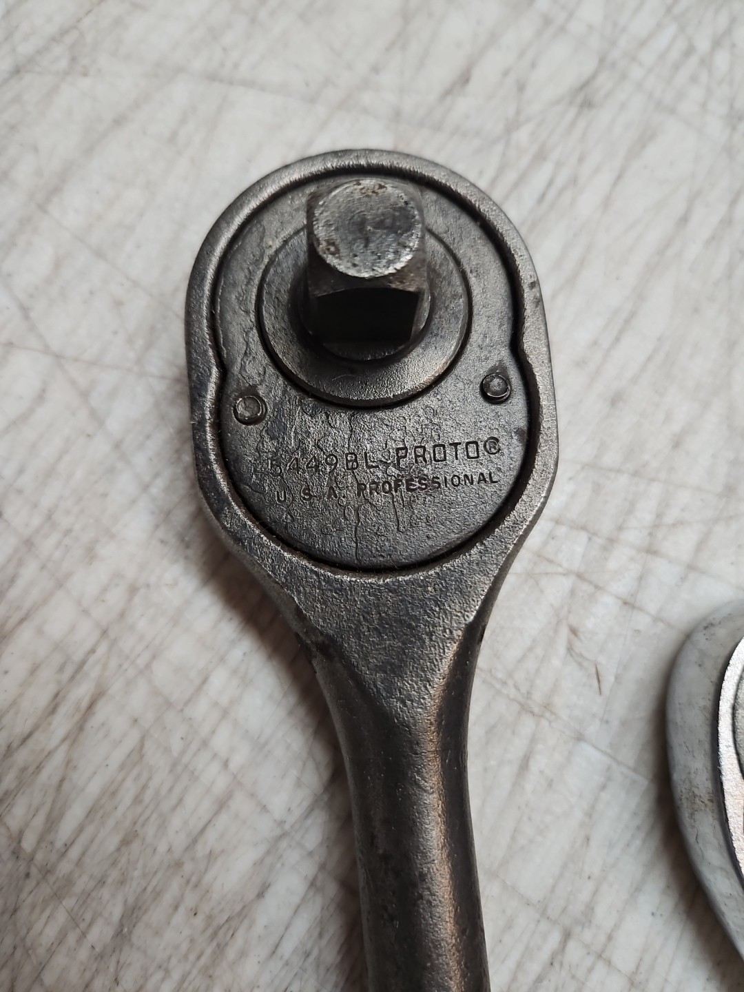 2 Vintage Proto Reversible Ratchet 3/8″ 5249 & 1/2″ 5449BL Wrench Set