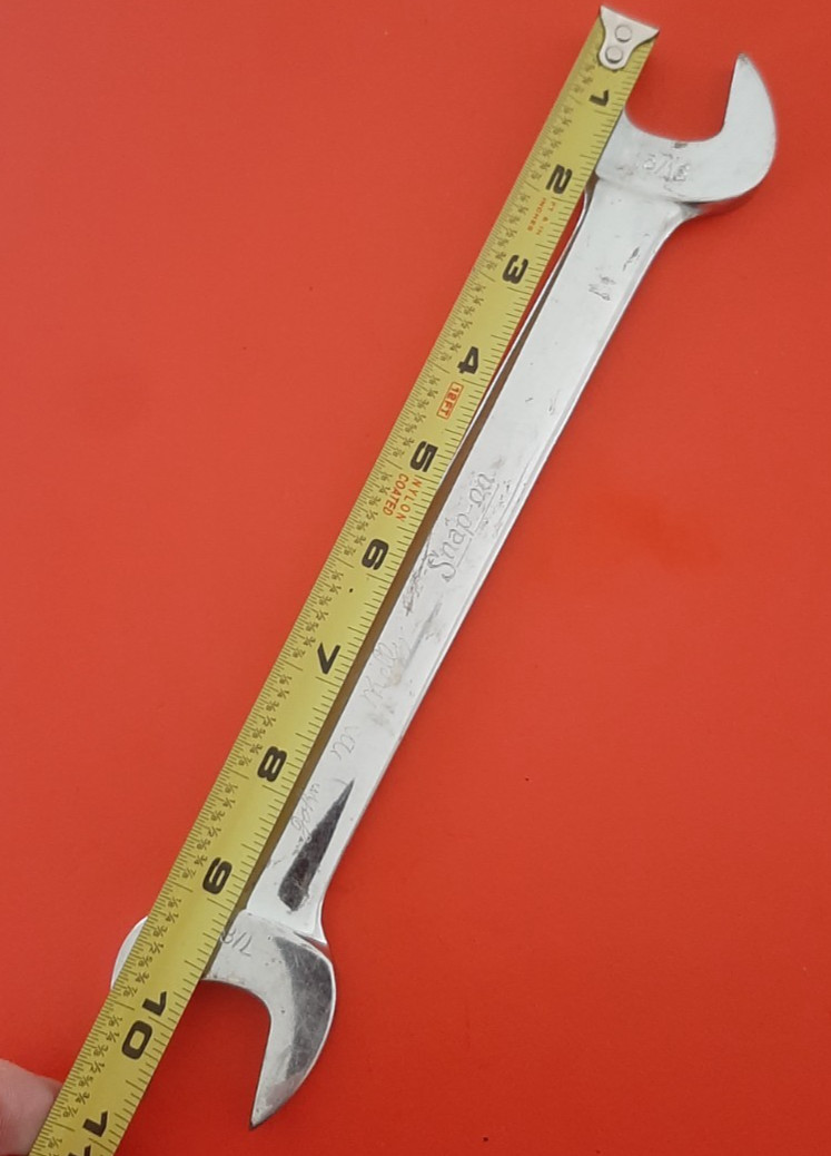 Snap On Tools USA 7/8″ x 15/16″ Open-End Wrench VO2830 Engraved 602