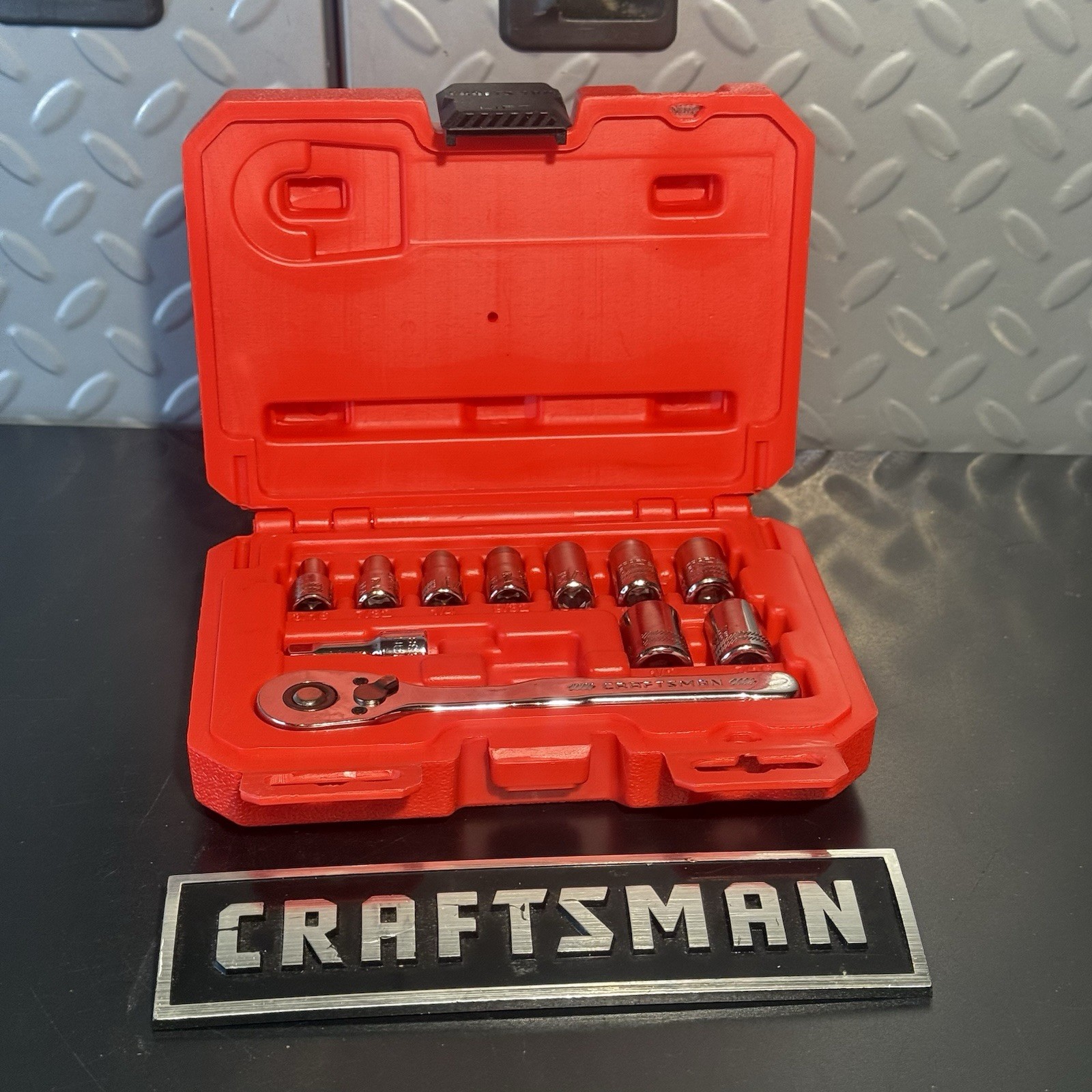 Craftsman 11pc SAE Socket Set 1/4″ Drive 3/16 to 1/2″ Sockets, 6-Point