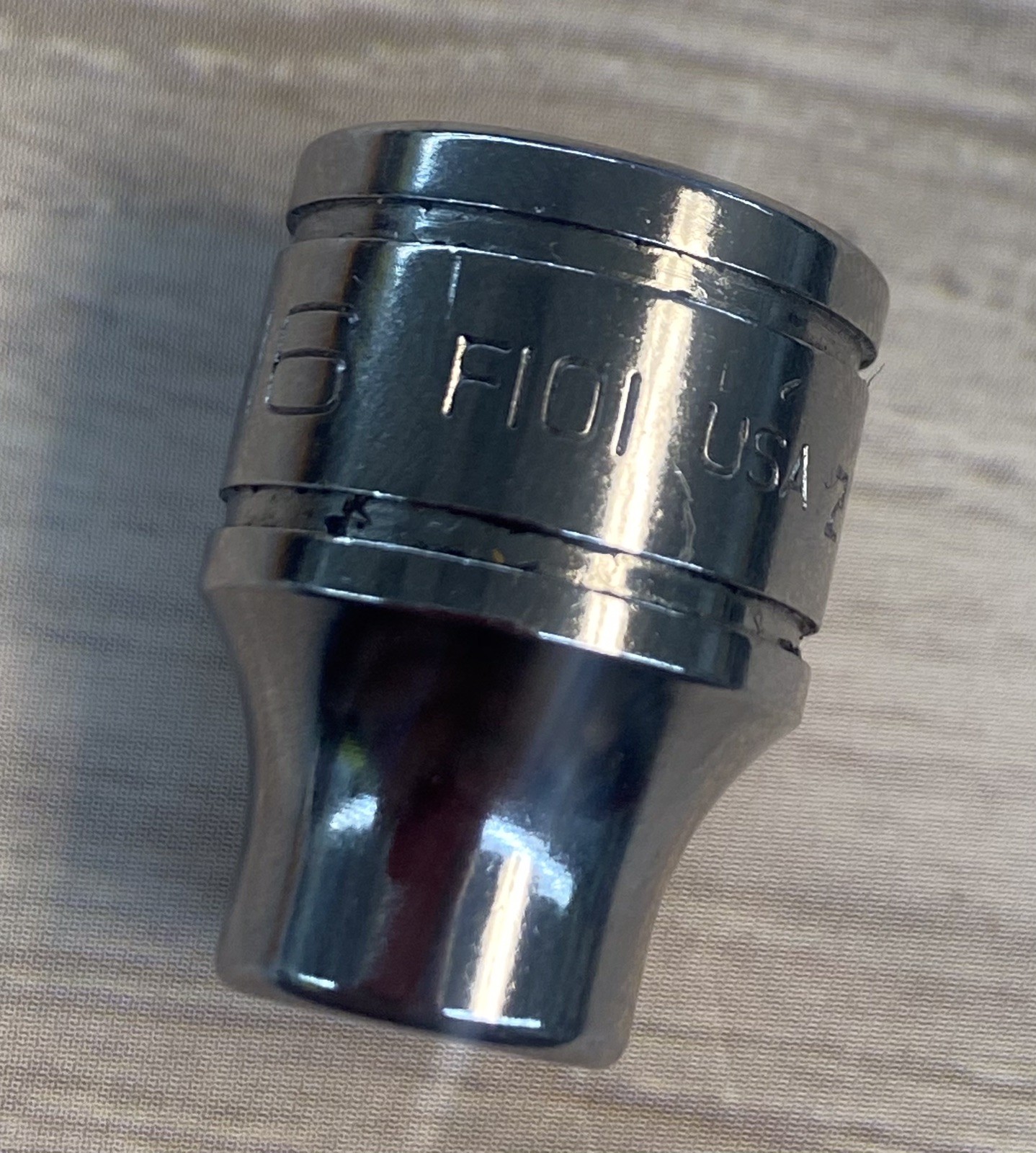 Snap-On 3/8″ Drive 3/8″ 12PT SAE Shallow Chrome Socket Made In USA F121