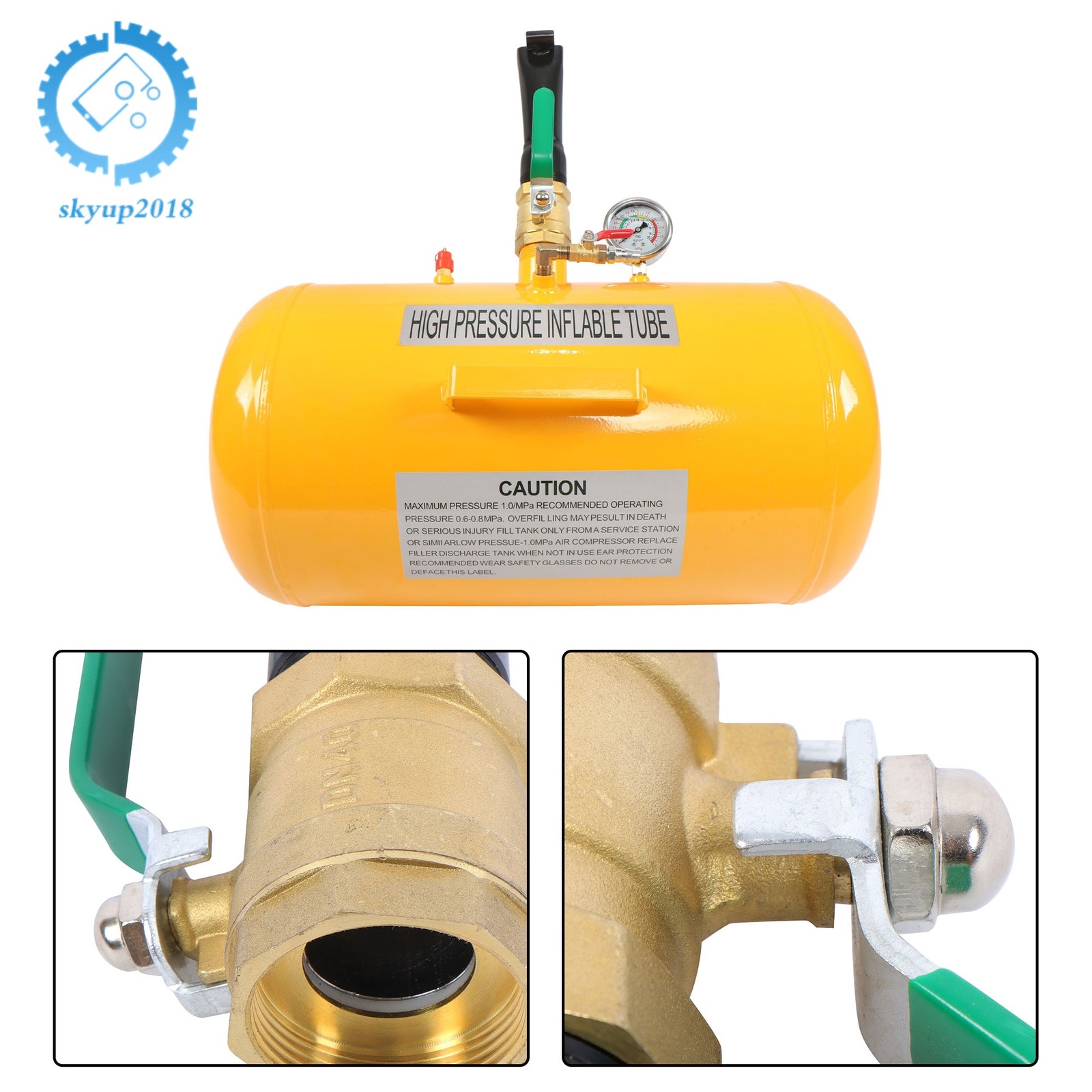 Air Tire Bead Seater 145PSI 10 Gallon Blaster Tool Seating Inflator Truck ATV