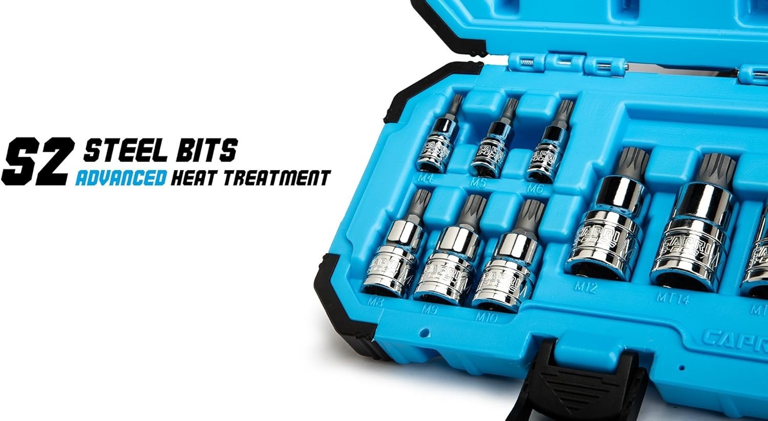 Lifetime Guaranteed 10-Piece Triple Square Bit Socket Set – S2 Steel Durability