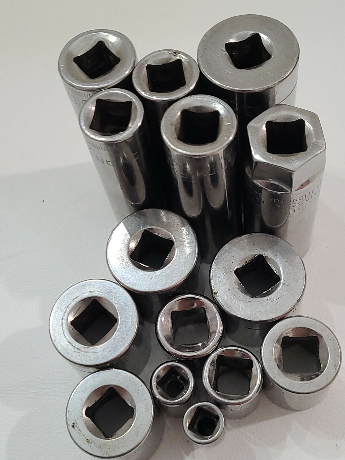 Craftsman USA 6 point G series Deep Sockets shallow Standard SAE 3/8 & 1/4 drive