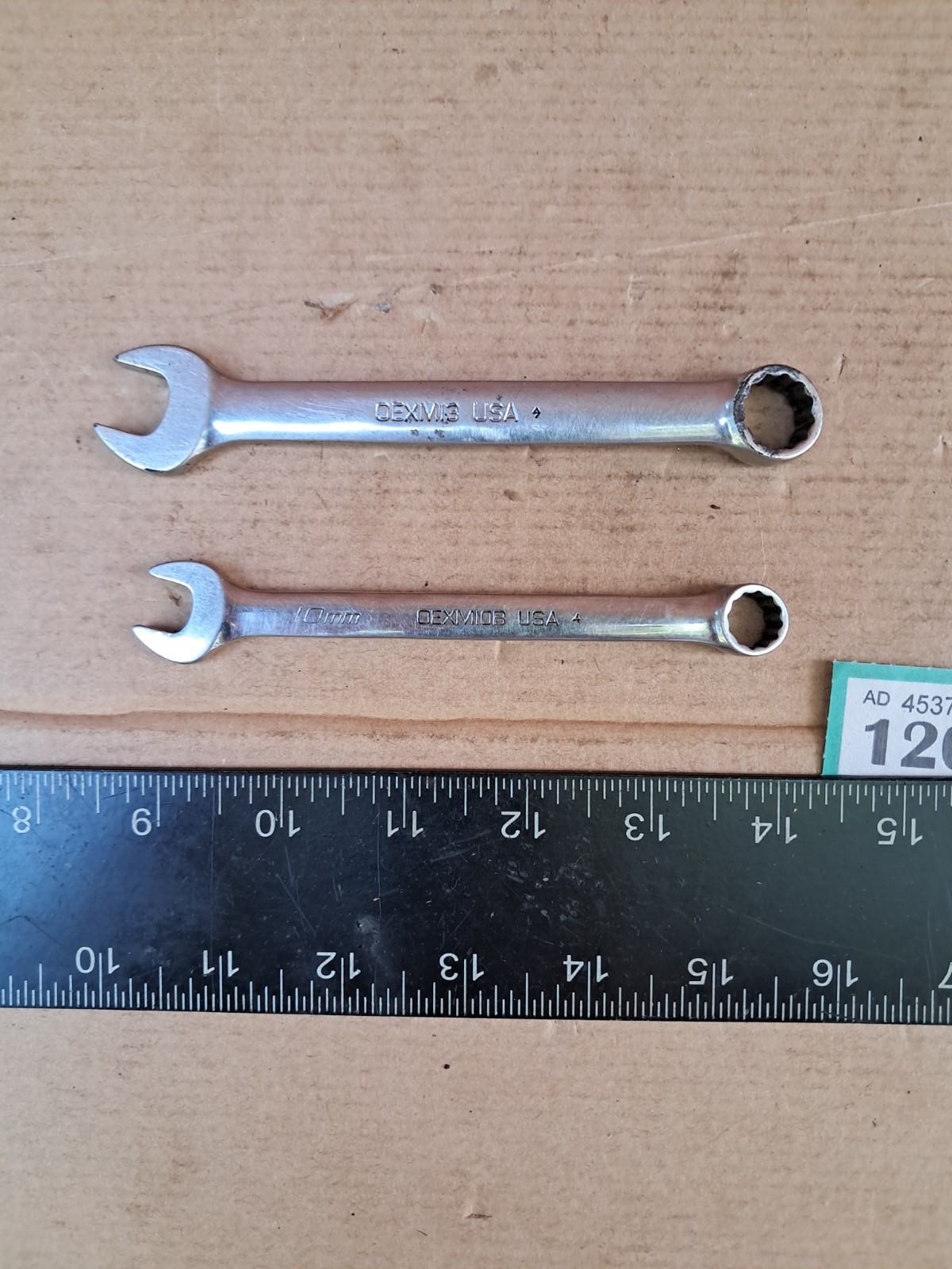 2 Pieces of Snap On Combination OEXM 10 & 13mm Spanners in Good Used Condition