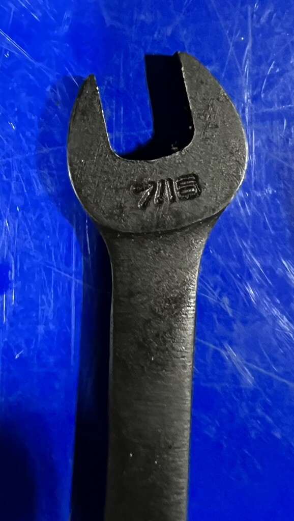 Snap On 7/16” Flex Head Socket Open-End Combination Wrench SAE GFHO14 Black NEW