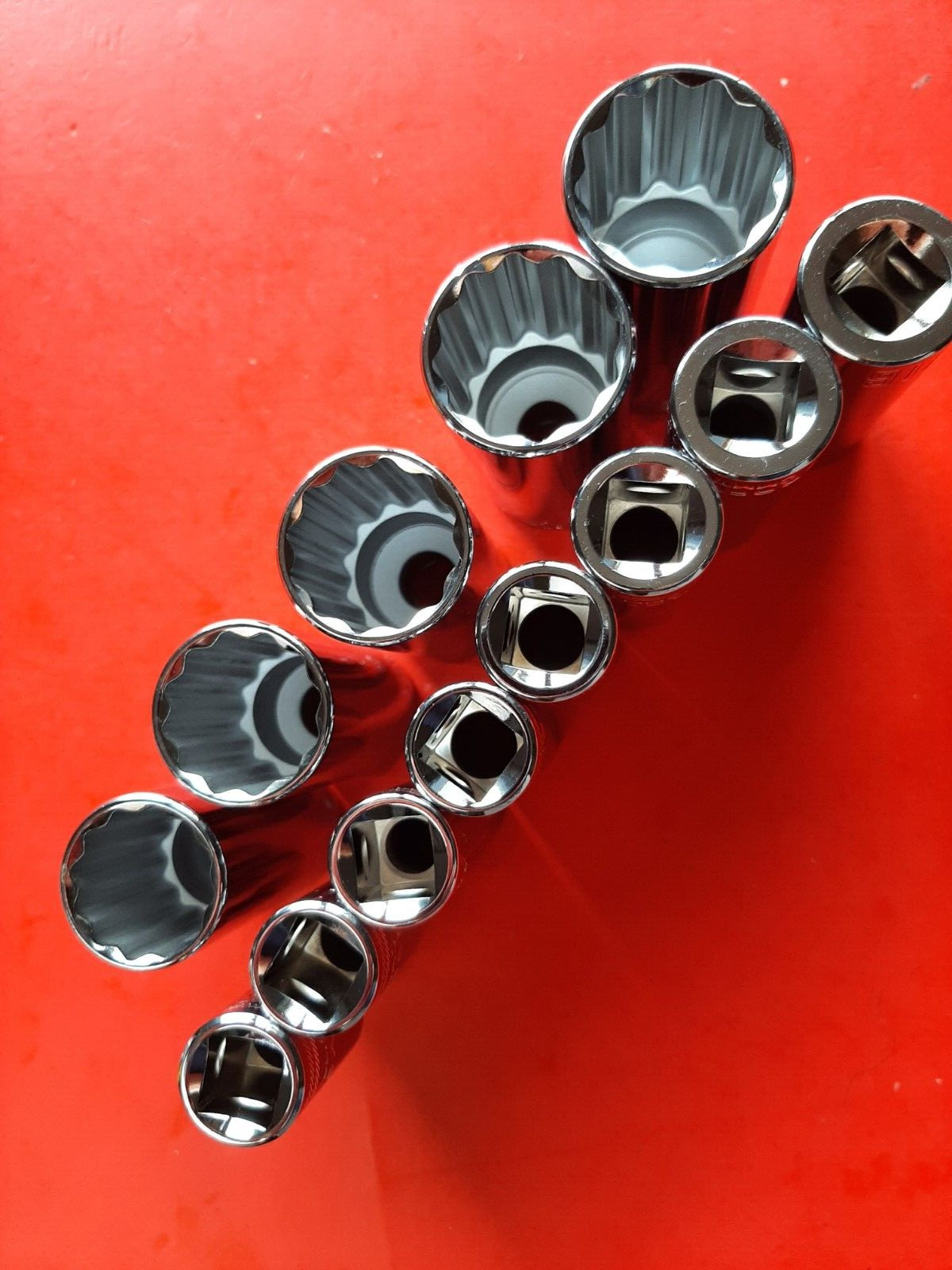 New Craftsman 13 Piece 1/2″ Drive Deep SAE 12 Point Socket Set 3/8 to 1-1/8″