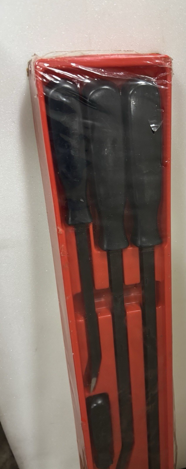 Rare Sealed New Snap On SPB704 4pc Black Hard Handle Prybar Set Nos