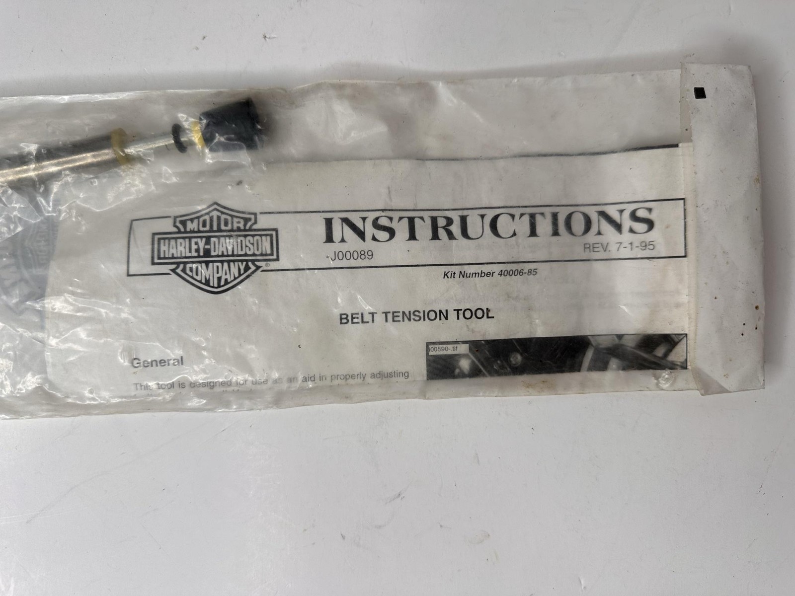 Harley-Davidson 40006-85 Secondary Belt Tension Tester Gauge Tool Motorcycle USA