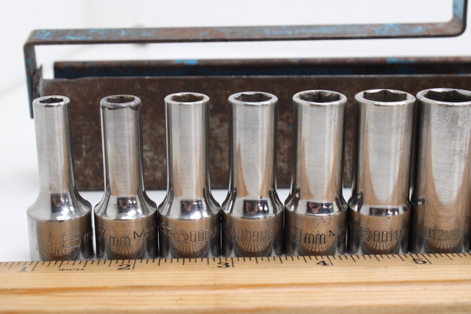 Matco BD6M6-BD23M6 6-23mm 3/8″ Drive 6 Point Metric Chrome Deep Socket Set USA