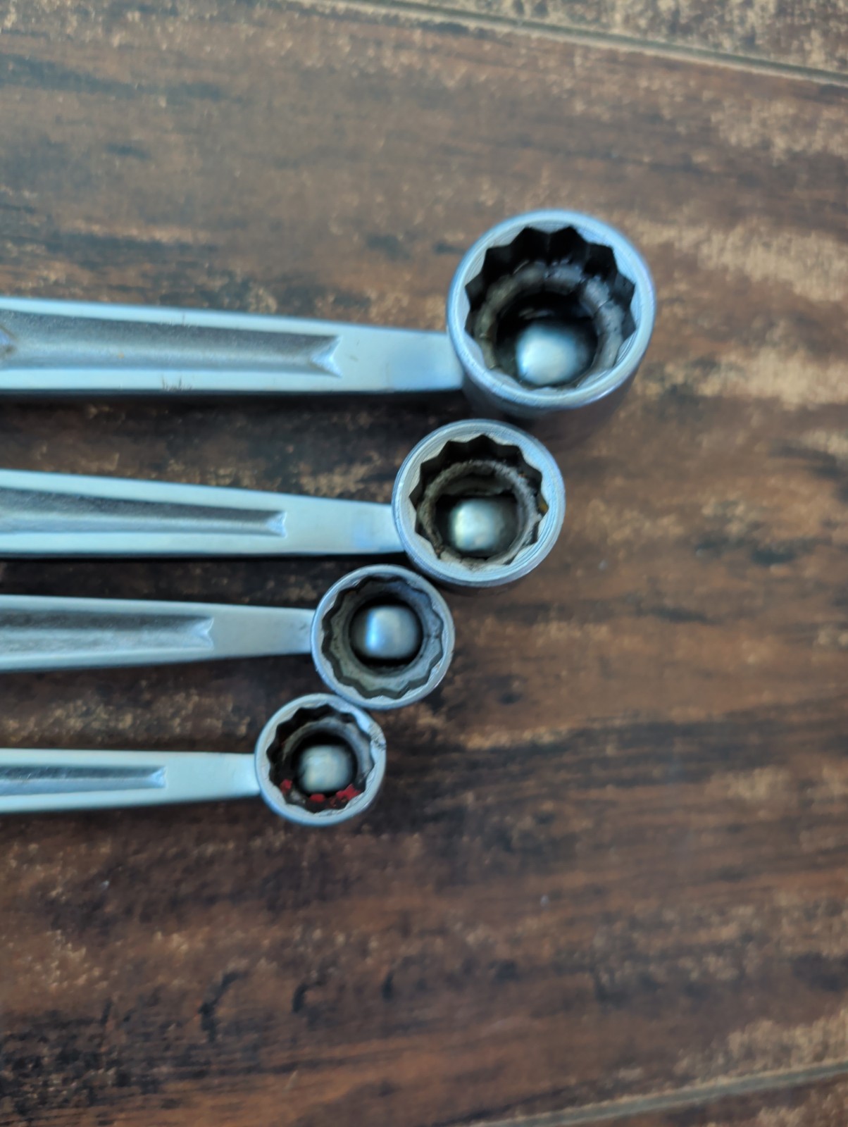 Snap-On Tools Double End Flex Socket Head Wrench Set Of 4 SAE 12pt FH Series