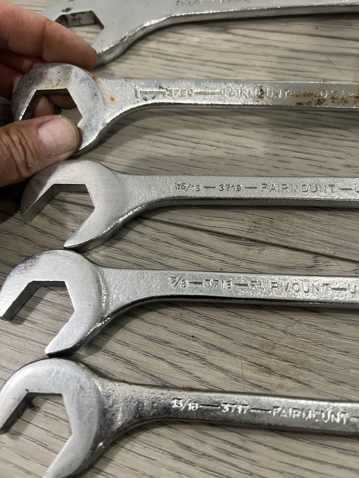 Fairmount USA 10pcs Four 4 Way Angle Open End Wrenches, 2 Open Ended