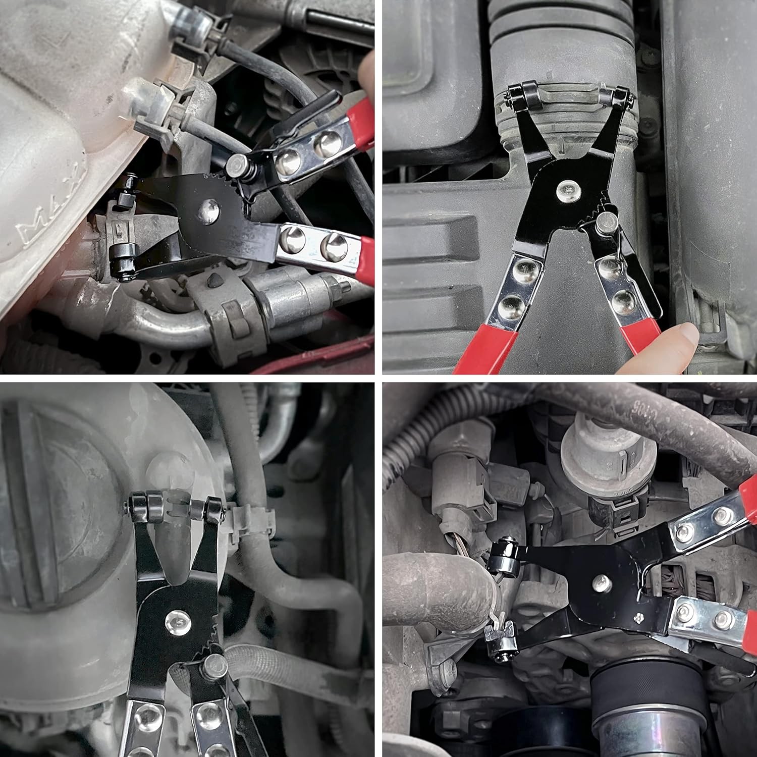 Car Swivel Flat Band Removal and Installation of Ring or Flat Type Hose Clamps