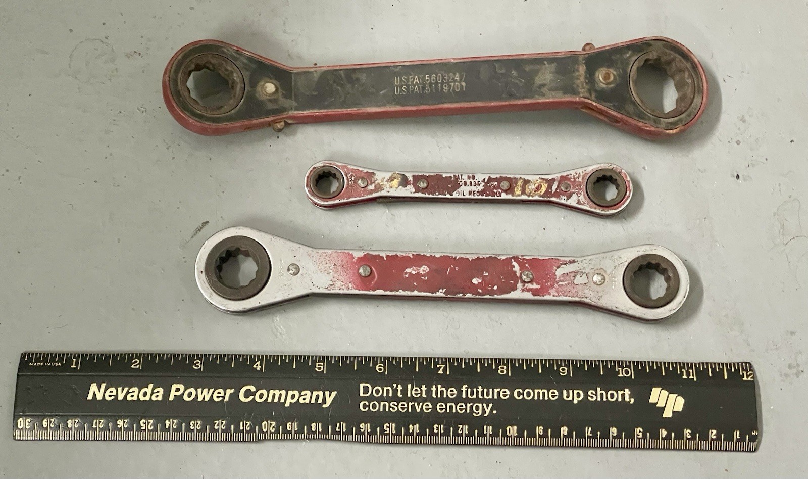 Double Box End Ratcheting Lot Of 3 Craftsman – 9mm – 15mm +