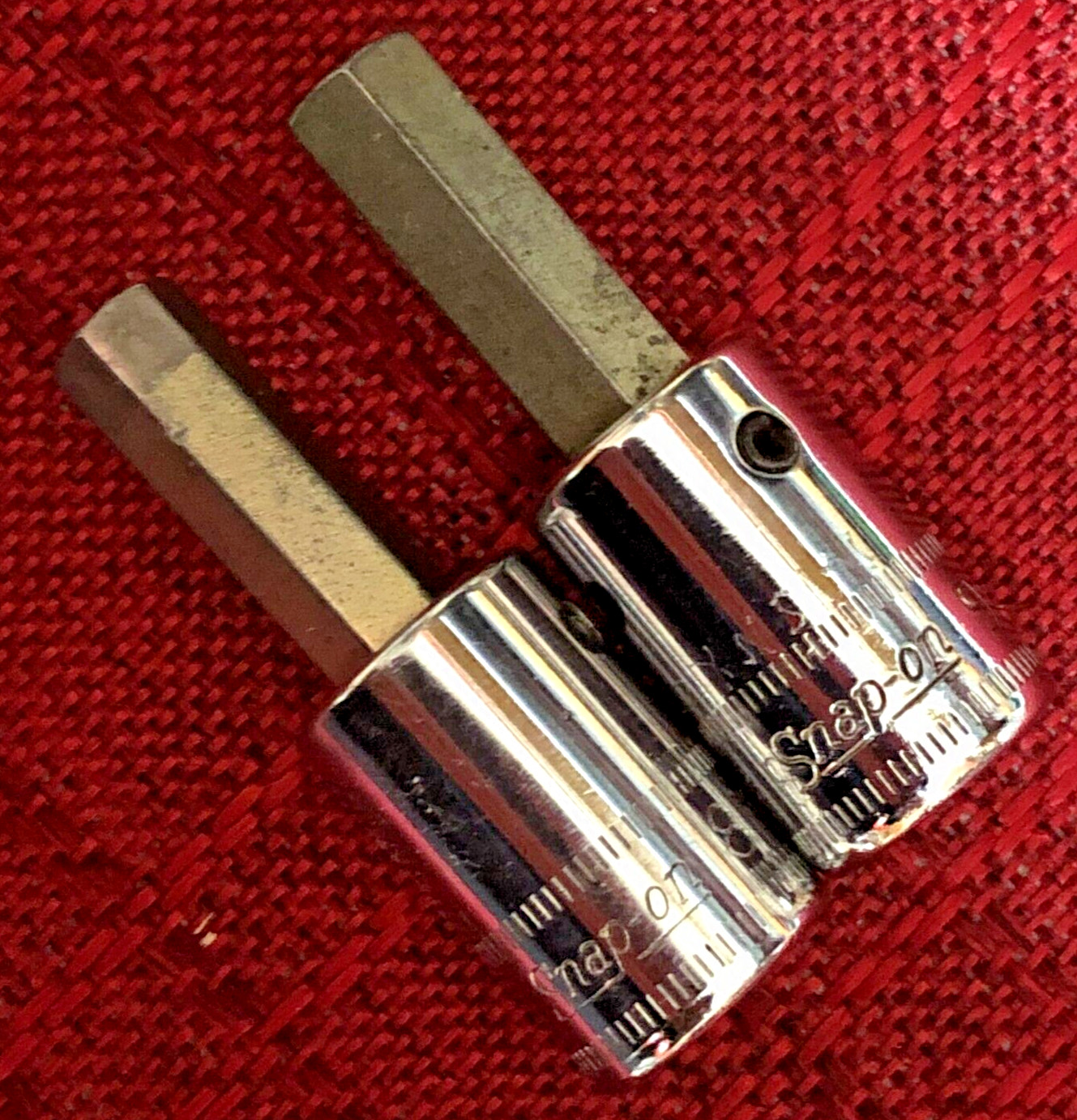 Snap On FAM8A & FAM9 Metric 8&9mm Chrome Hex Bit Socket 3/8″dr 2″L Good 8.5/10 i