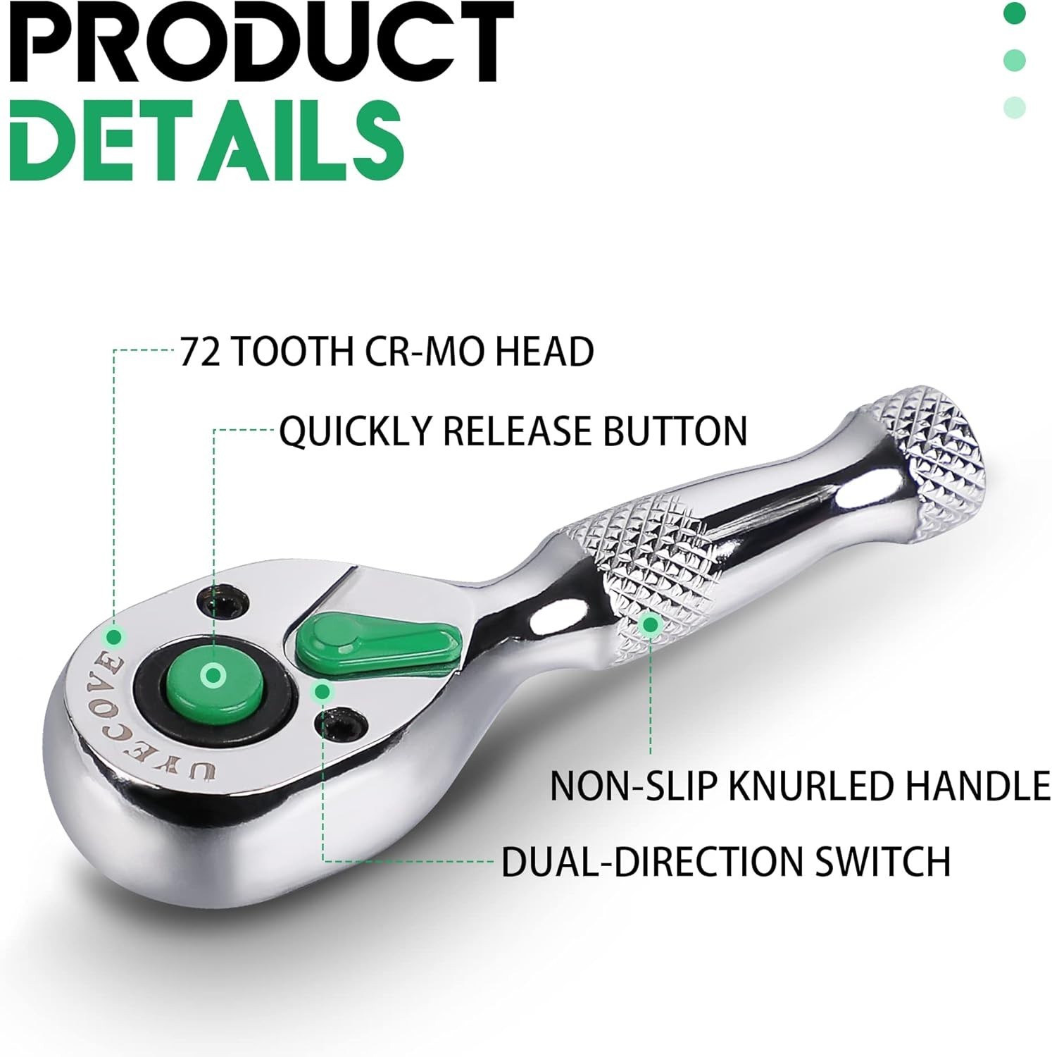 1/4 Inch Drive Ratchet Wrench, 1/4 Ratchet Wrench, 1/4 Drive Stubby Ratchet S…