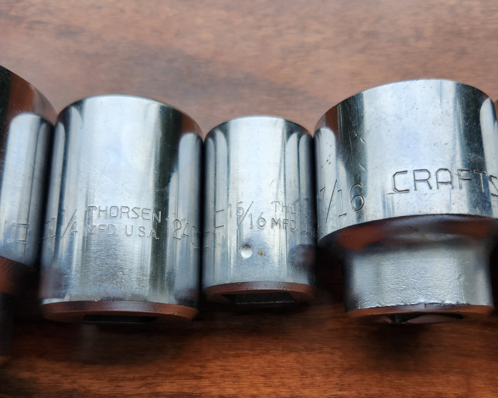 3/4” Drive Socket Lot 8 CRAFTSMAN THORSEN PROTO 2″ to 15/16″ USA Pre-Owned