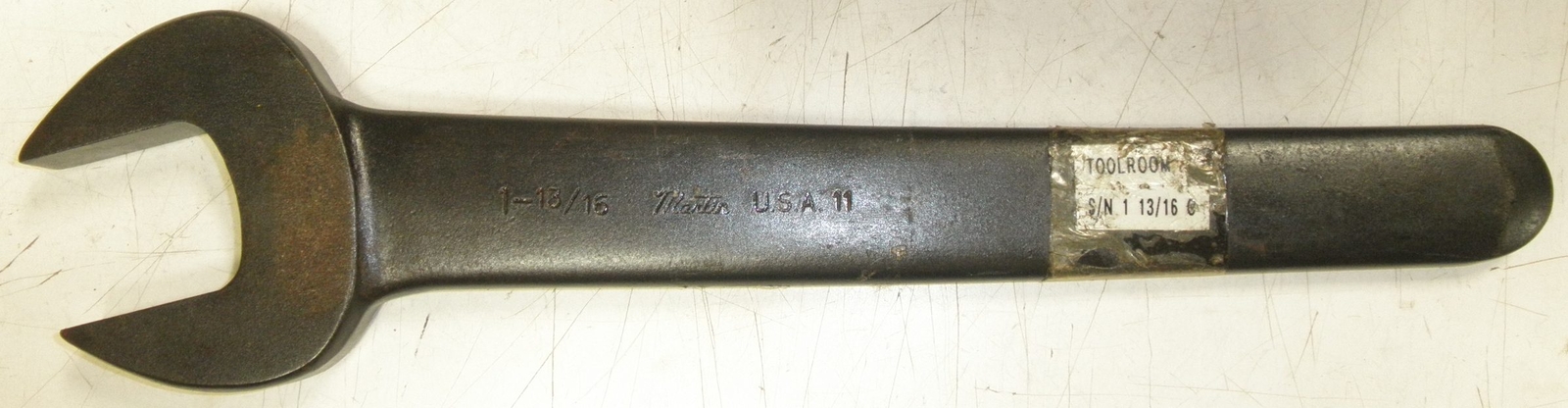 1-13/16 Martin Engineer Single Head Open Wrench 5120-00-277-1243
