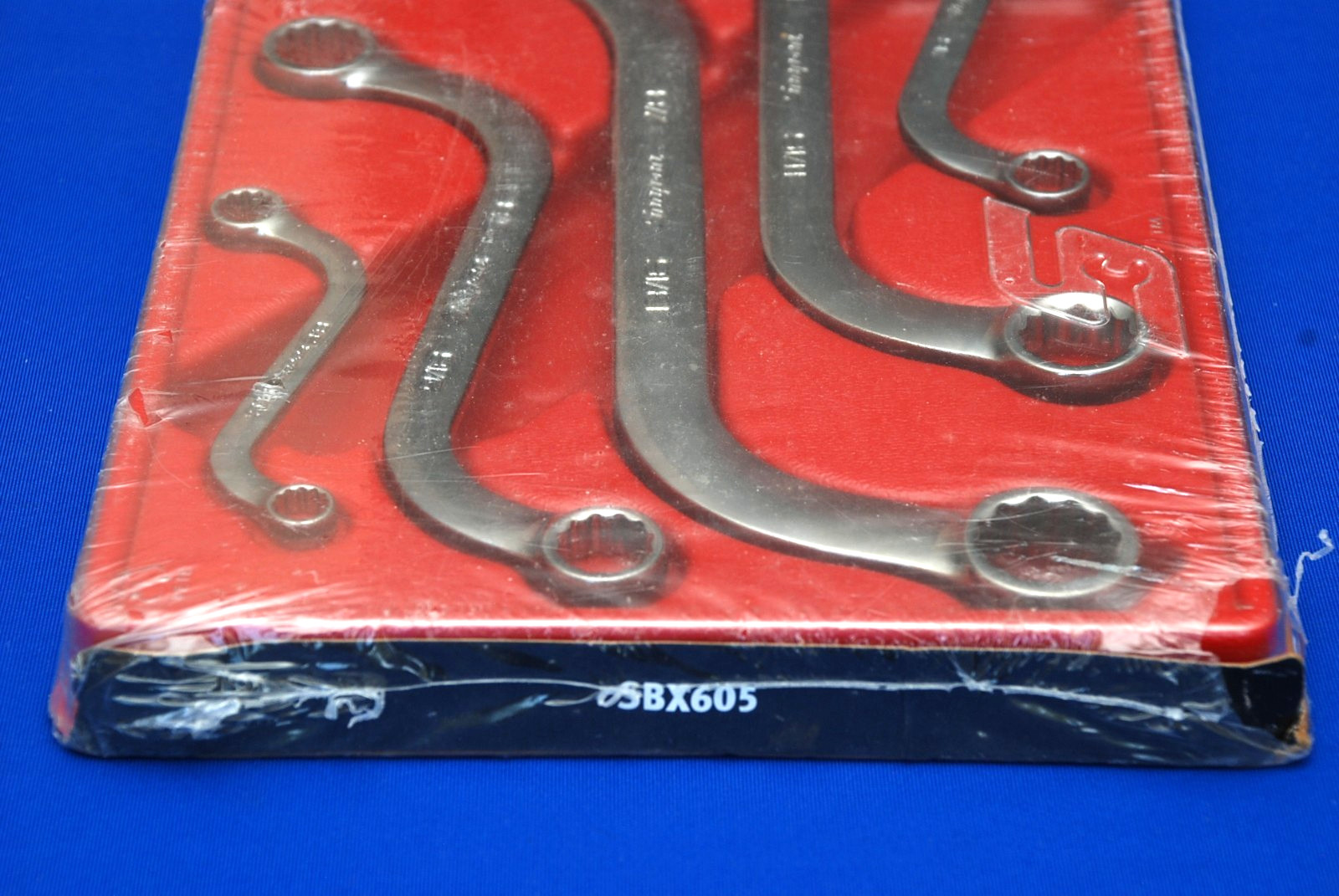 Snap-on NEW 5 Pc 12-Point SAE Flank Drive S-Shaped Box Wrench Set (5/16-7/8″)