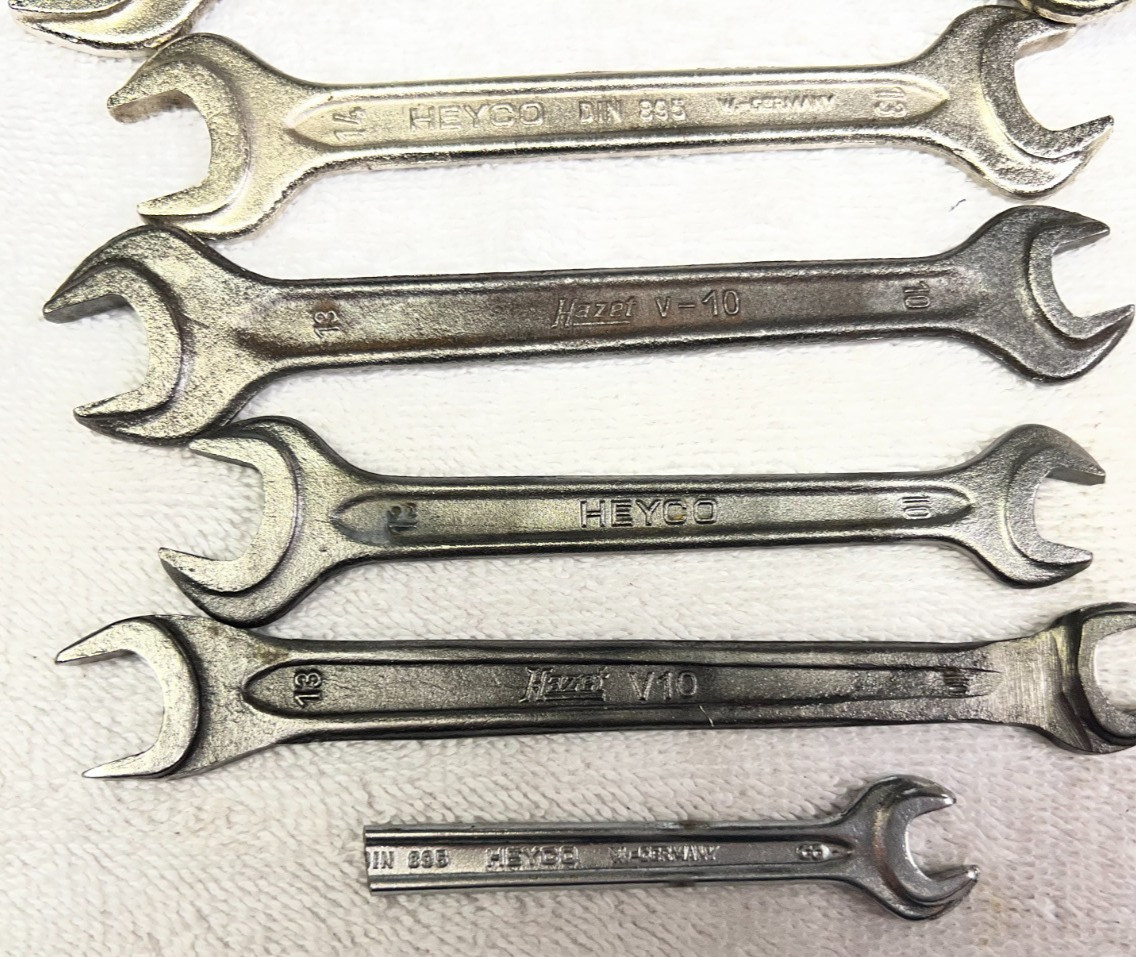 Heyco/Hazet wrenches Metric Multiple styles and sizes lot of 8.5