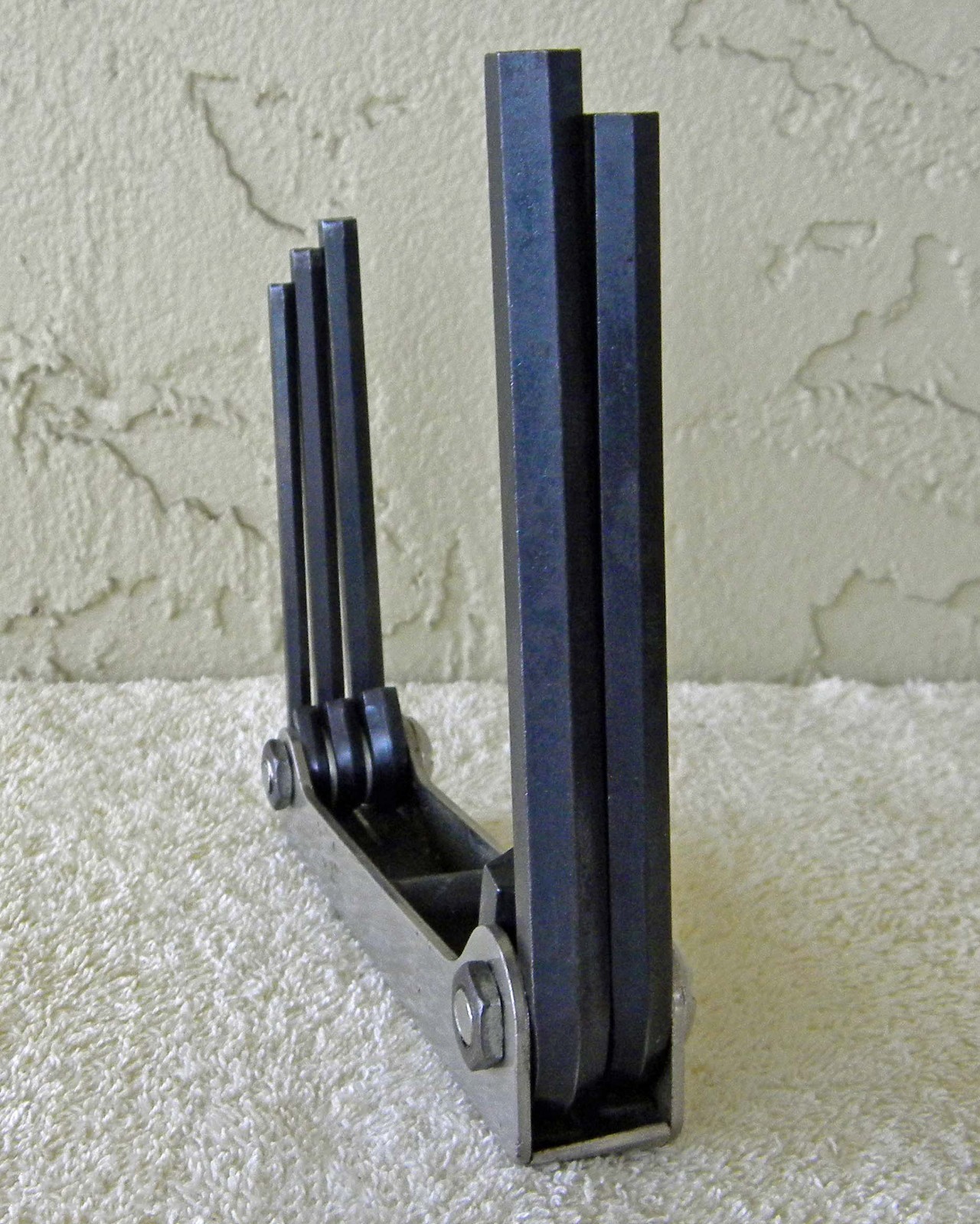 Vtg Snap-On Kenosha #AWM5K 5PC Folding Metric Hex Allen Wrench Set 4MM-10MM