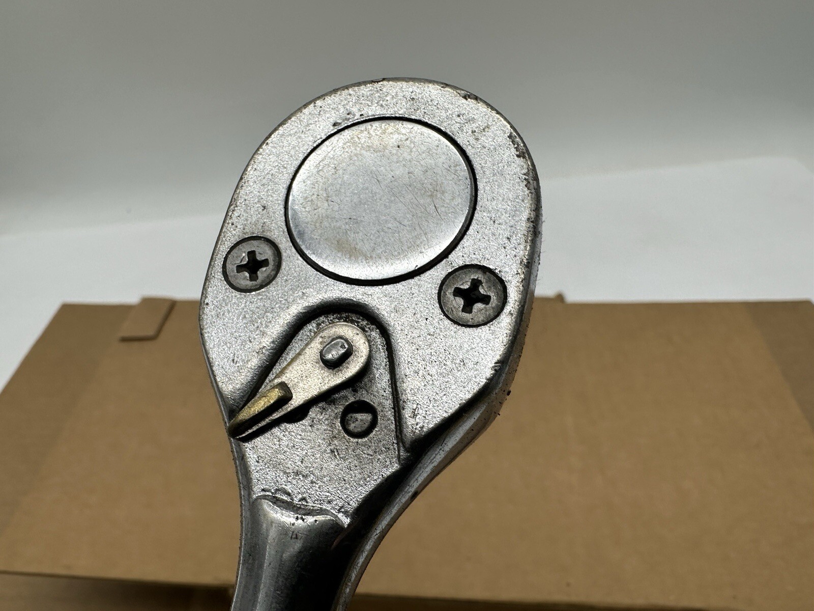 Vintage Proto 1/2″ Drive 10″ Long Pear Head Ratchet 5449 LOS ANGELES USA.