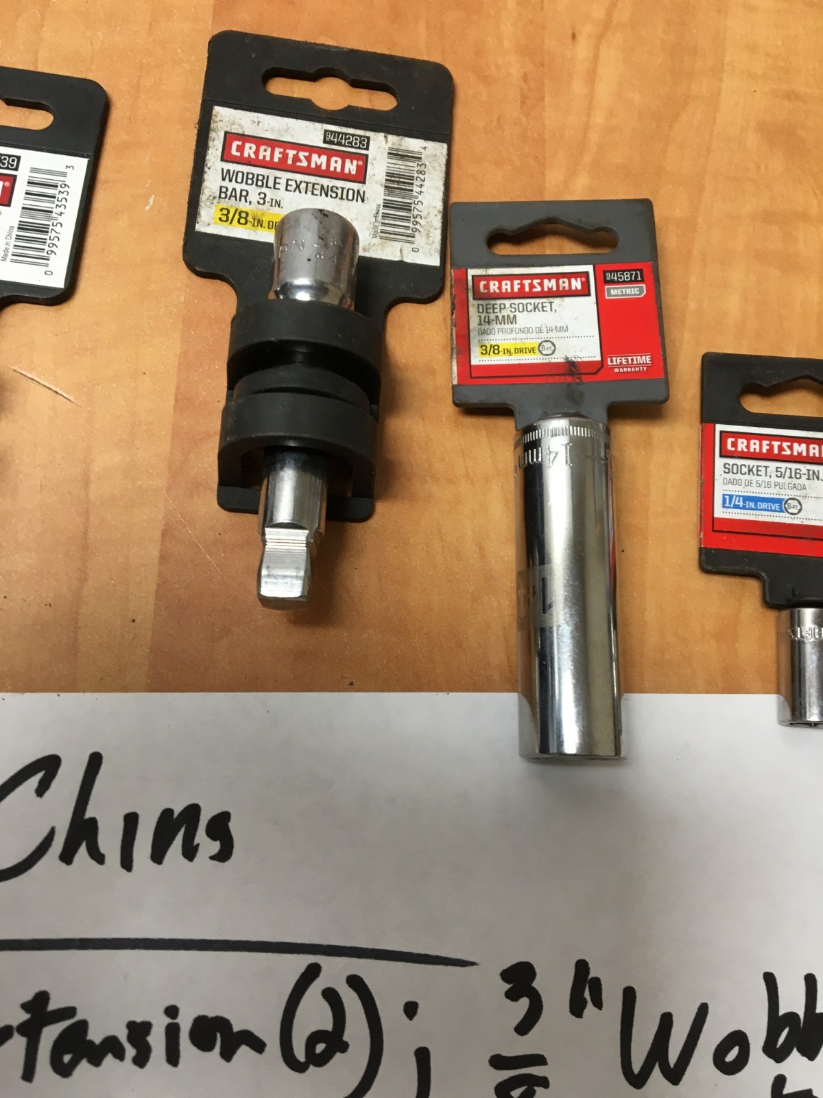Craftsman Socket 1/4 3/8 Drive Lot of 10 SAE Metric sockets extensions torx