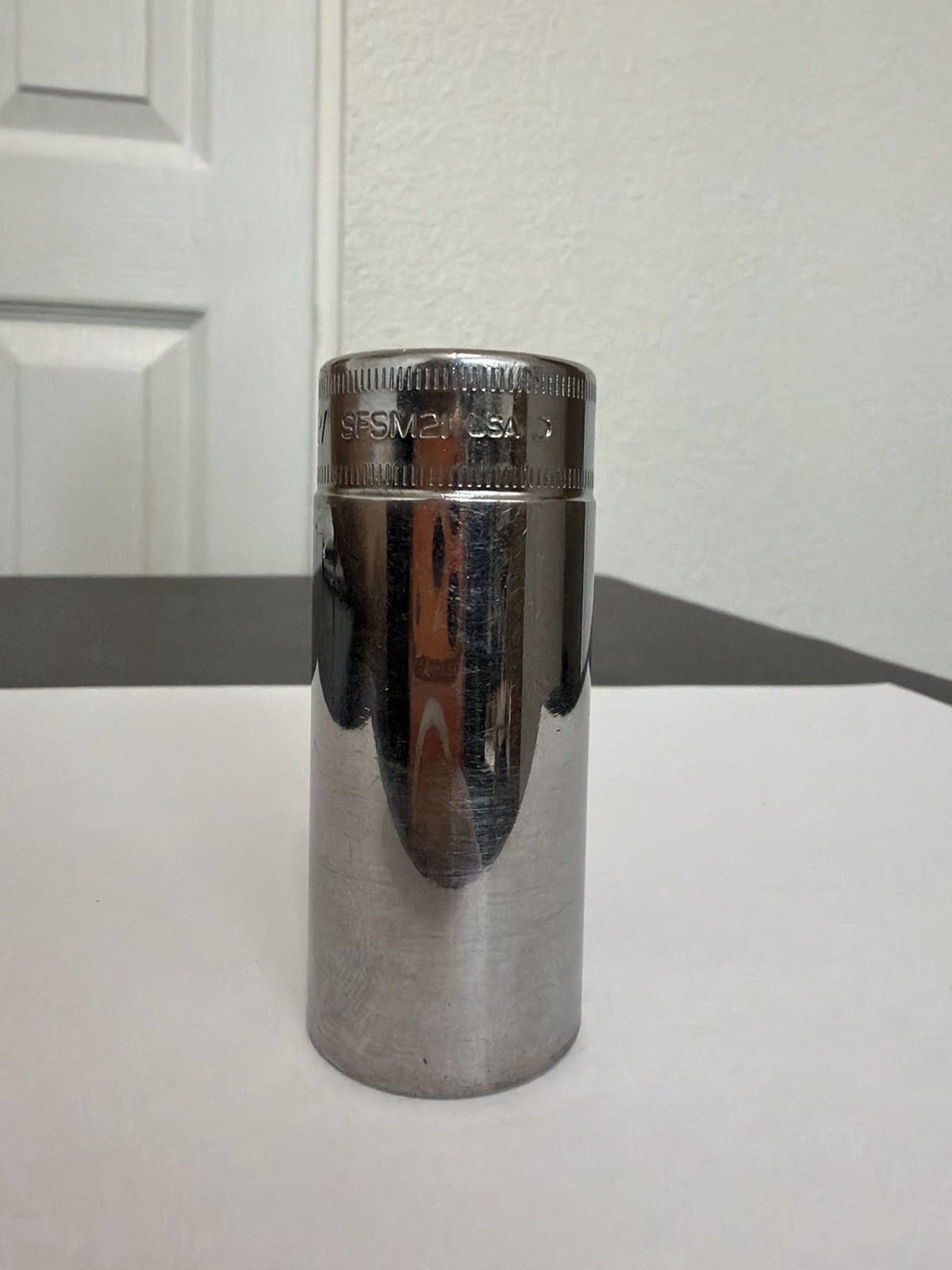 Snap On 3/8″ Drive 6-Point 21mm Deep Chrome Socket SFSM21
