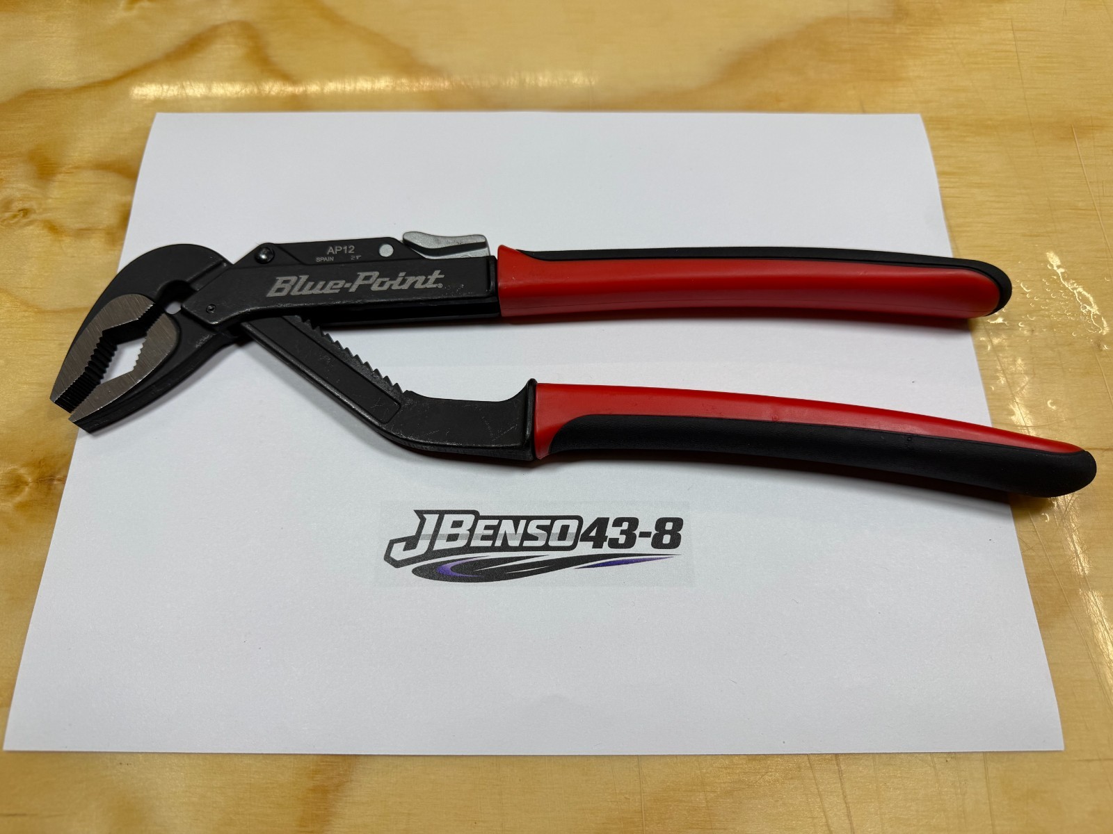 Blue-Point Tools NEW Soft Grip 12″ Thumb Release Adjustable Joint Pliers AP12