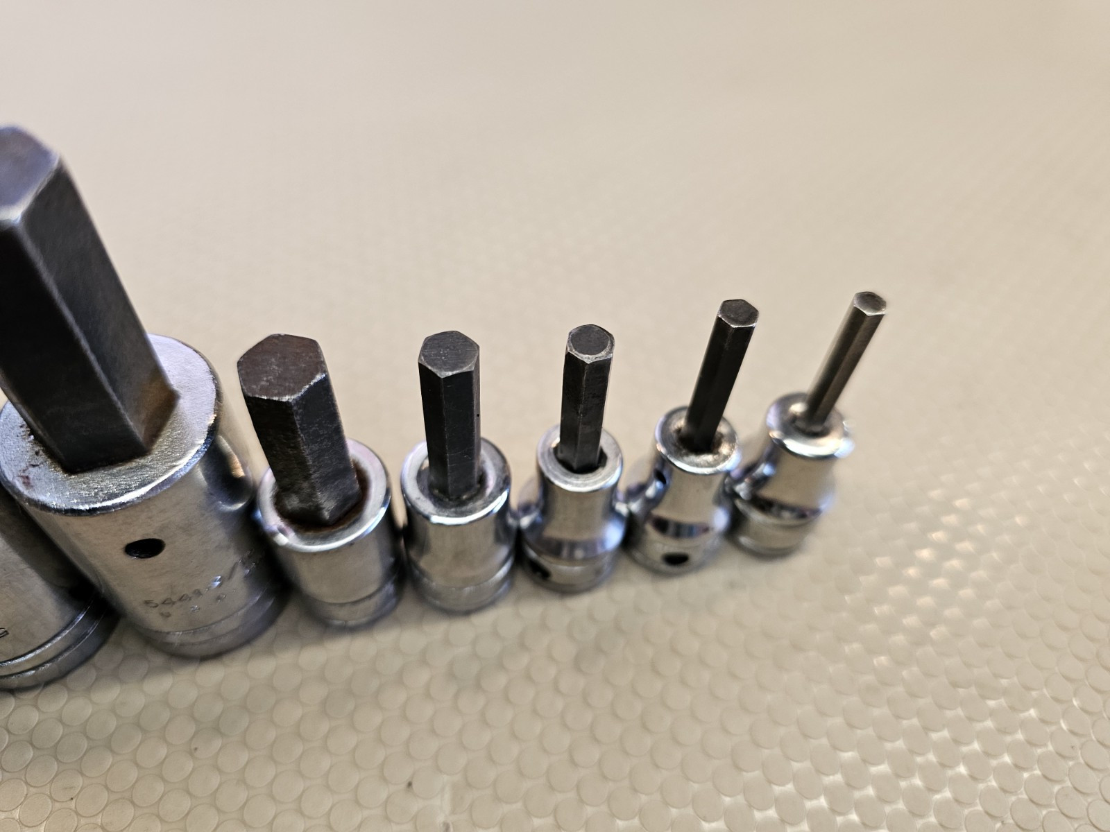 Snap-On Proto 8pc SAE Hex Allen Bit Socket Set 5/32″ to 5/8″ – 3/8″ 1/2″ Large
