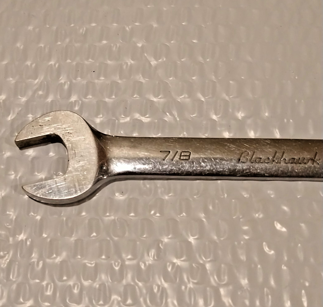 BLACKHAWK TOOLS BW-1428, 7/8″ RATCHETING/OPEN-END COMBO WRENCH, 11.3″ LONG.