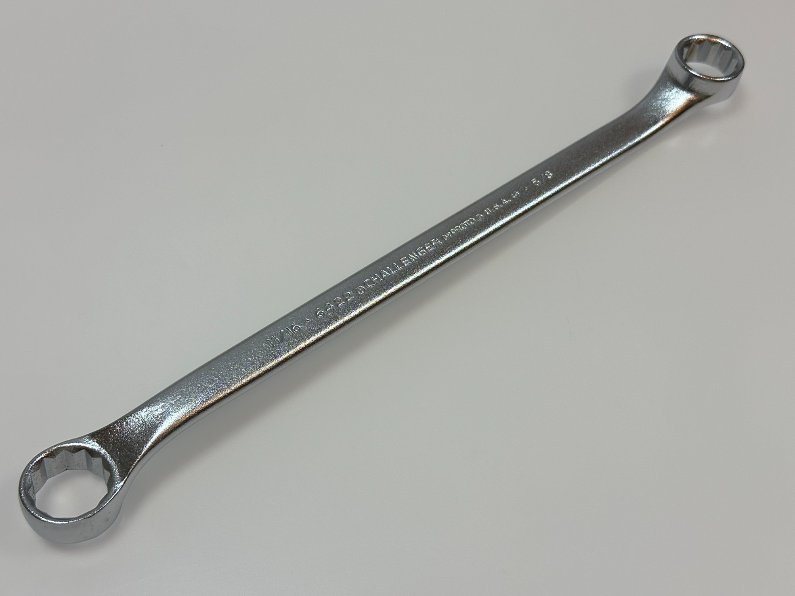 🇺🇸 Challenger by PROTO (New NOS) 6422 SAE 11/16 x 5/8 Offset Box Wrench 12 Pt.