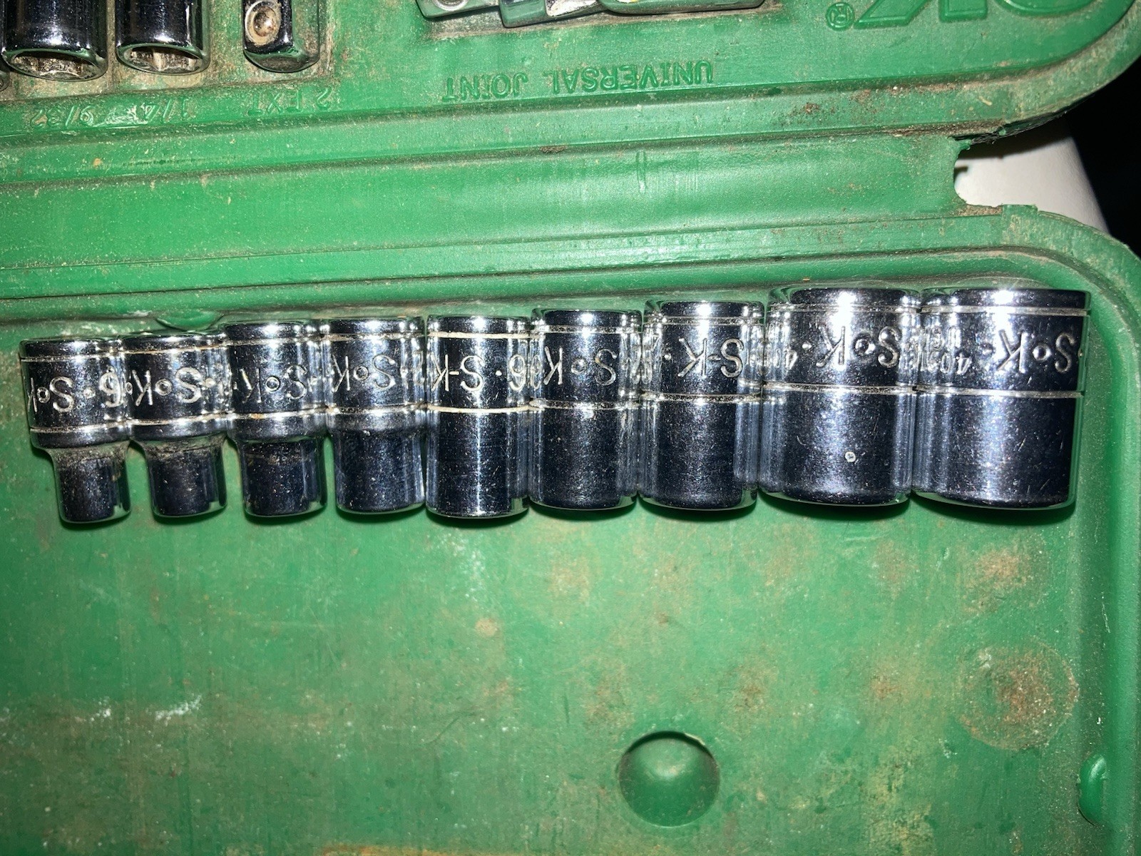 S-K SK 4921 SAE Standard Socket 1/4” Drive 21 Piece Set Short Deep 6 Pt Wright