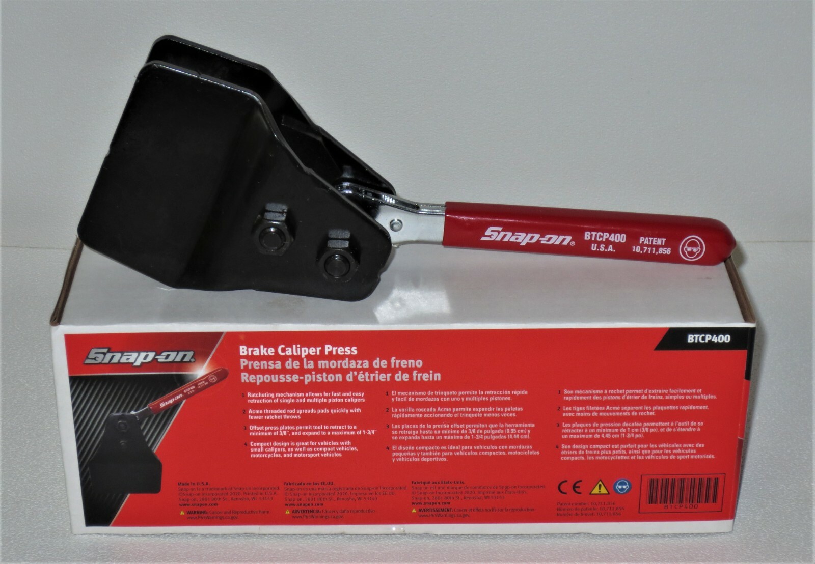 *NEW* Snap-on Tools Brake Caliper Press BTCP400 RATCHETING – Brake Pad Tool NEW!