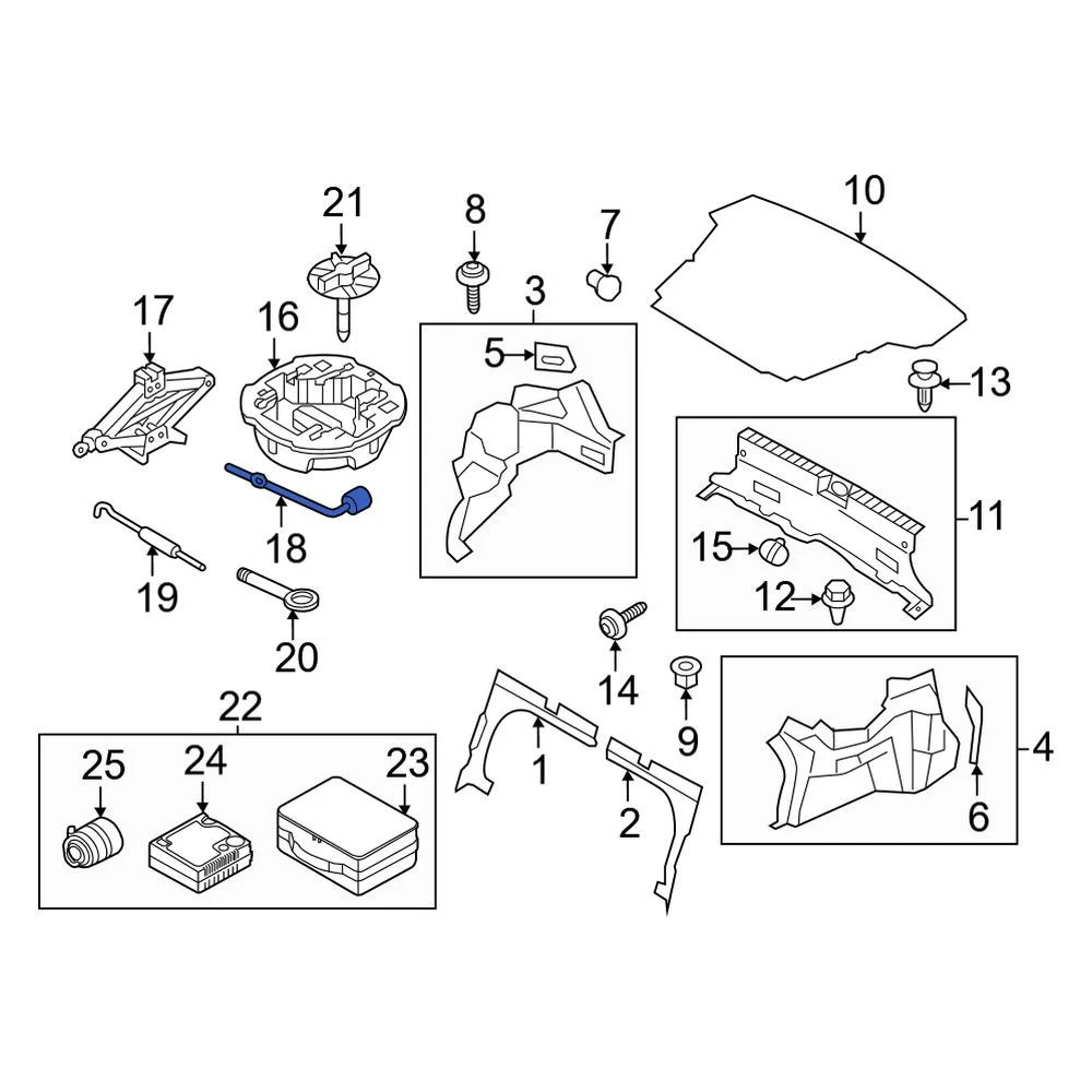 Kia 091313B010 Wheel Lug Wrench