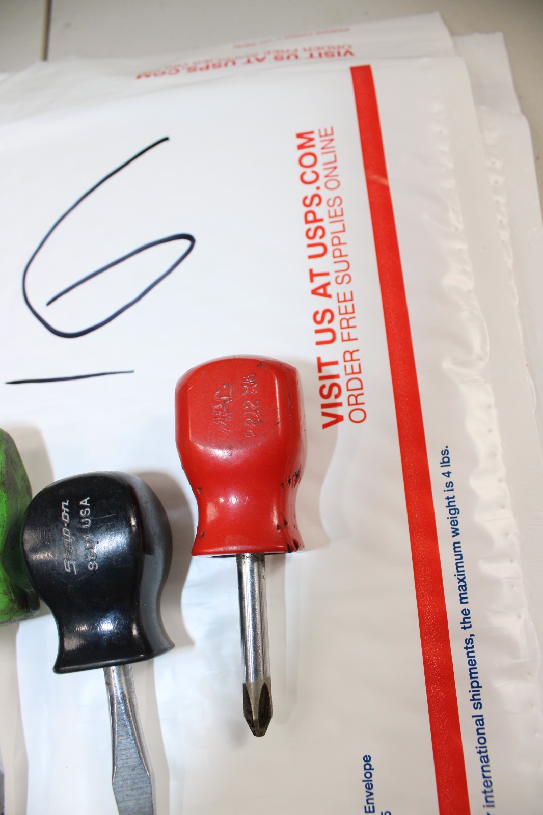 Snap On and MAC Stubby and Regular Screwdriver Lot Flat Slotted Tip Phillips