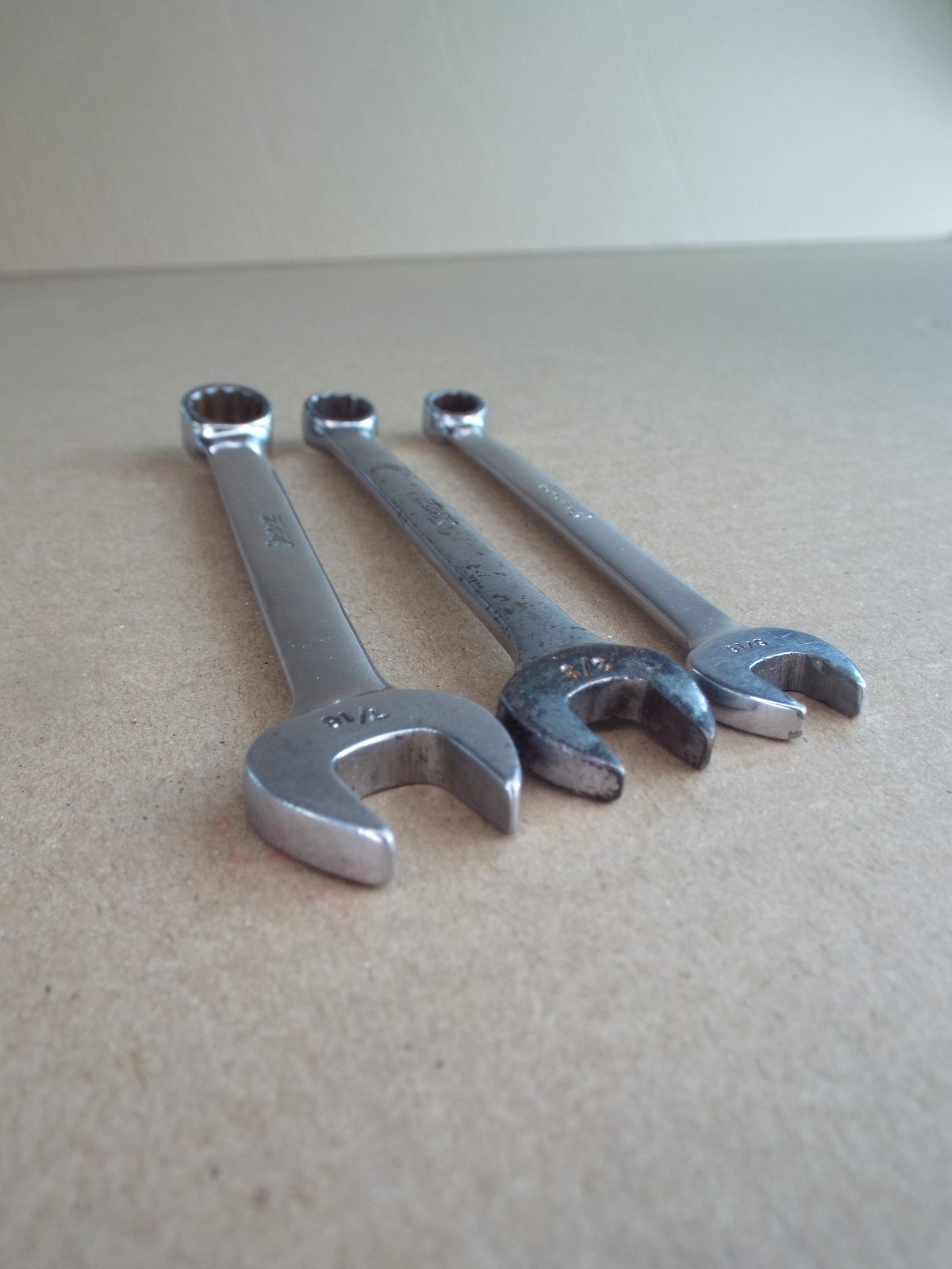 VTG Snap-On 5/16″ 3/8″ 7/16″ Combination Wrench 12 Pt USA Test Works Well (Read)