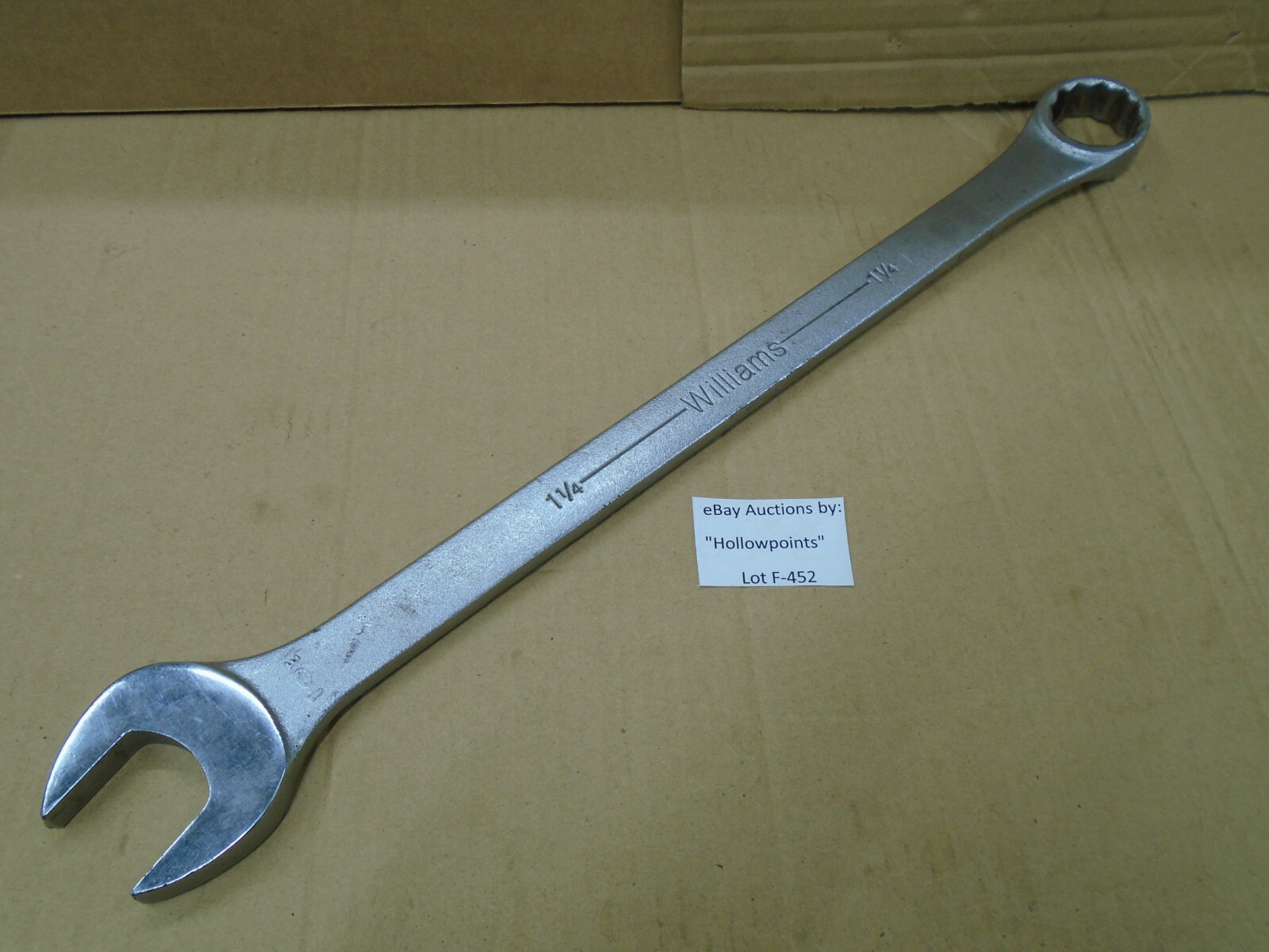 Williams No. 1173 Combination Wrench 1-1/4″ 12 Point 18-1/2″ Long F452