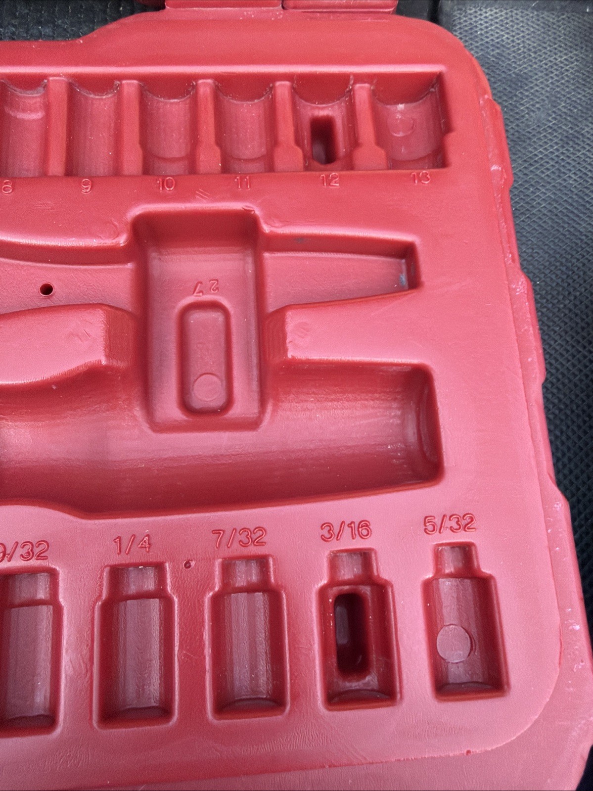 CASE ONLY Sears Craftsman 27pc Max Axess Socket Wrench Set 32818 1/4” Drive