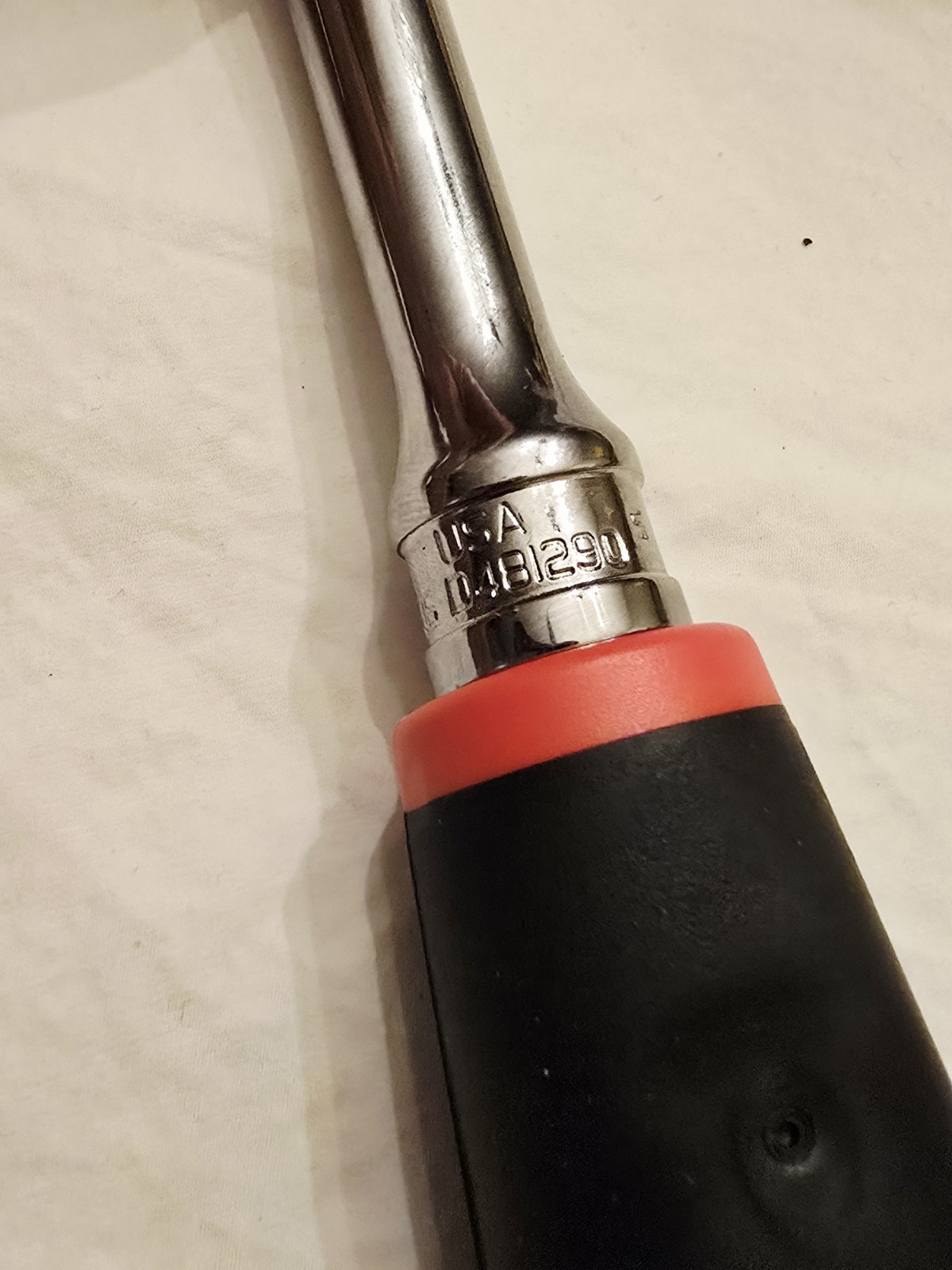 Snap-on FHL80 3/8″ Drive Dual 80 Long Soft Grip Ratchet Red NEW!