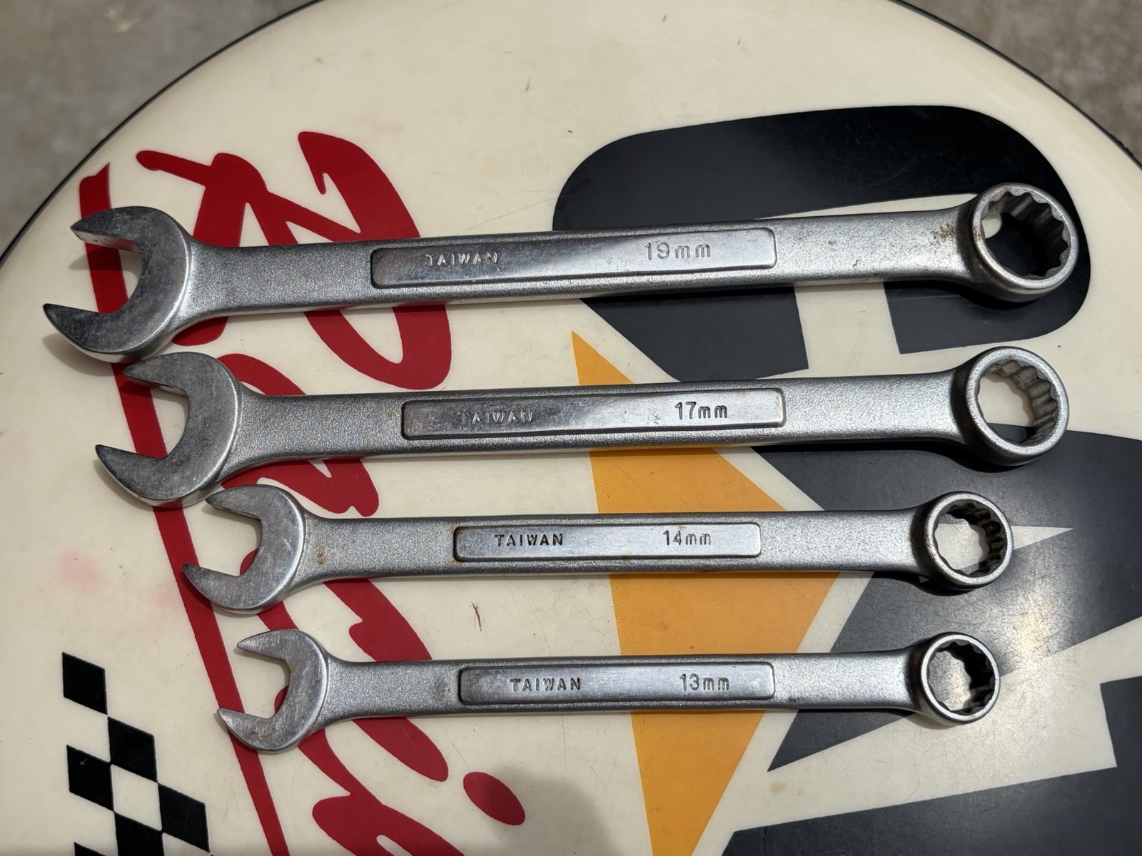Benchtop Pro 13mm, 14mm, 17mm, and 19mm 12pt Combination Wrenches