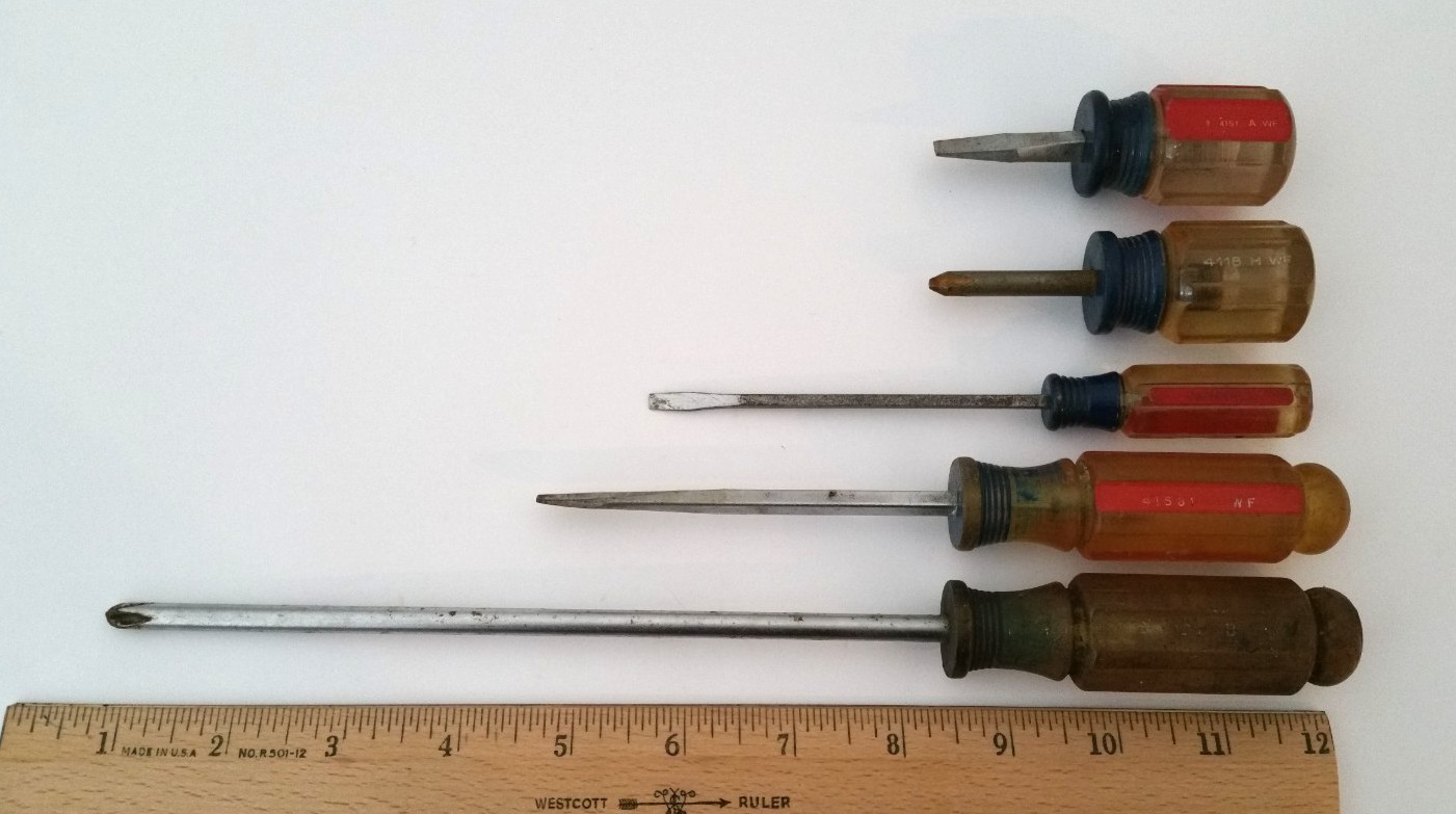 Craftsman Screwdriver 5 Pc Set Flat/Slotted and Phillips USA K311