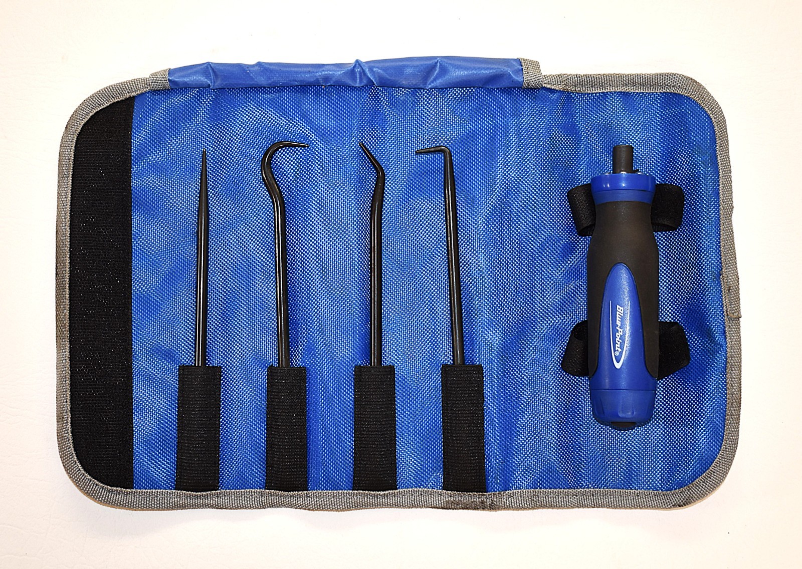 Blue Point by Snap On PSLRQC4LT 4 Piece Soft Grip LIGHTED Hook Pick Awl Set