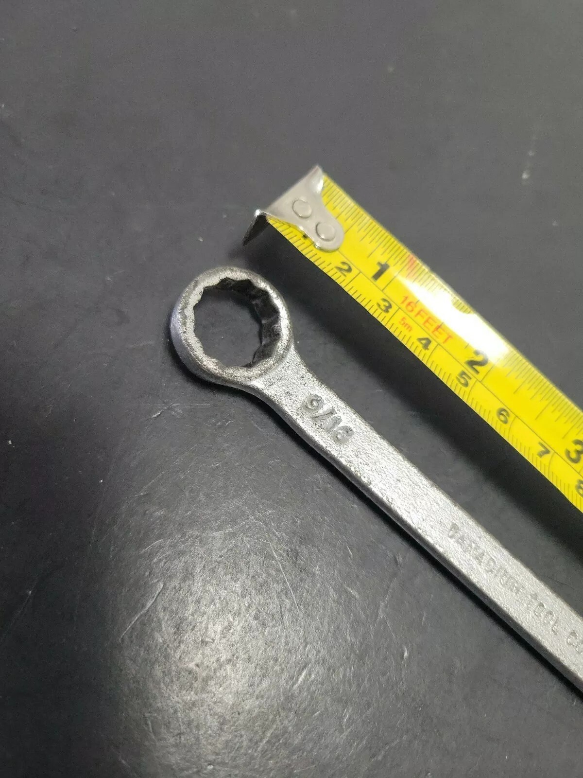 Vanadium Tool CO. Combination Wrench 9/16″ SAE C-9 12 Point Open-Ring Spanner