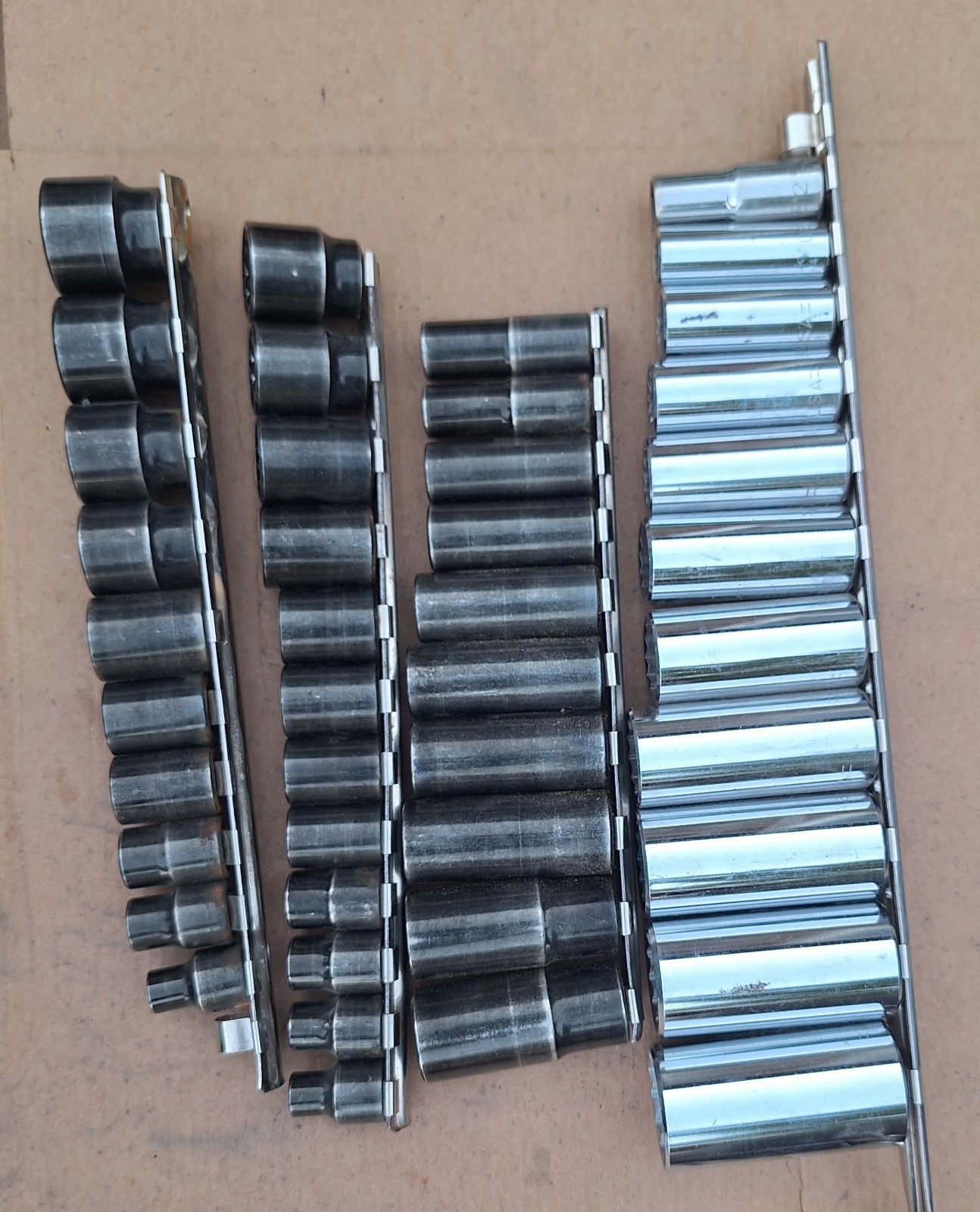 Husky 42 Piece Socket Set Metric & SAE 6 & 12 Point See Description!