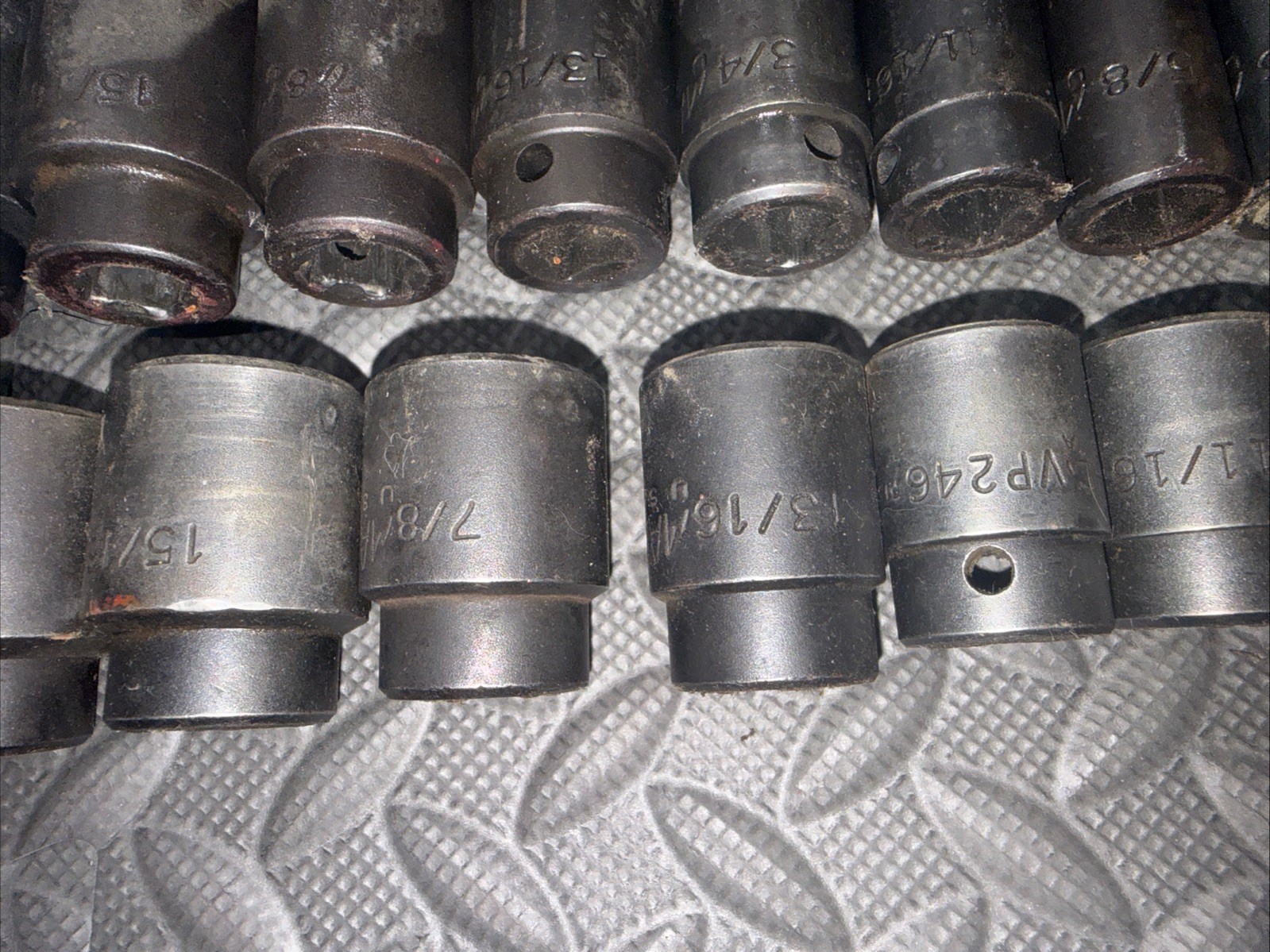Mac Tools 28pc 1/2” SAE Impact Socket Sets Shallow And Deep 3/8 To 1 -1/4