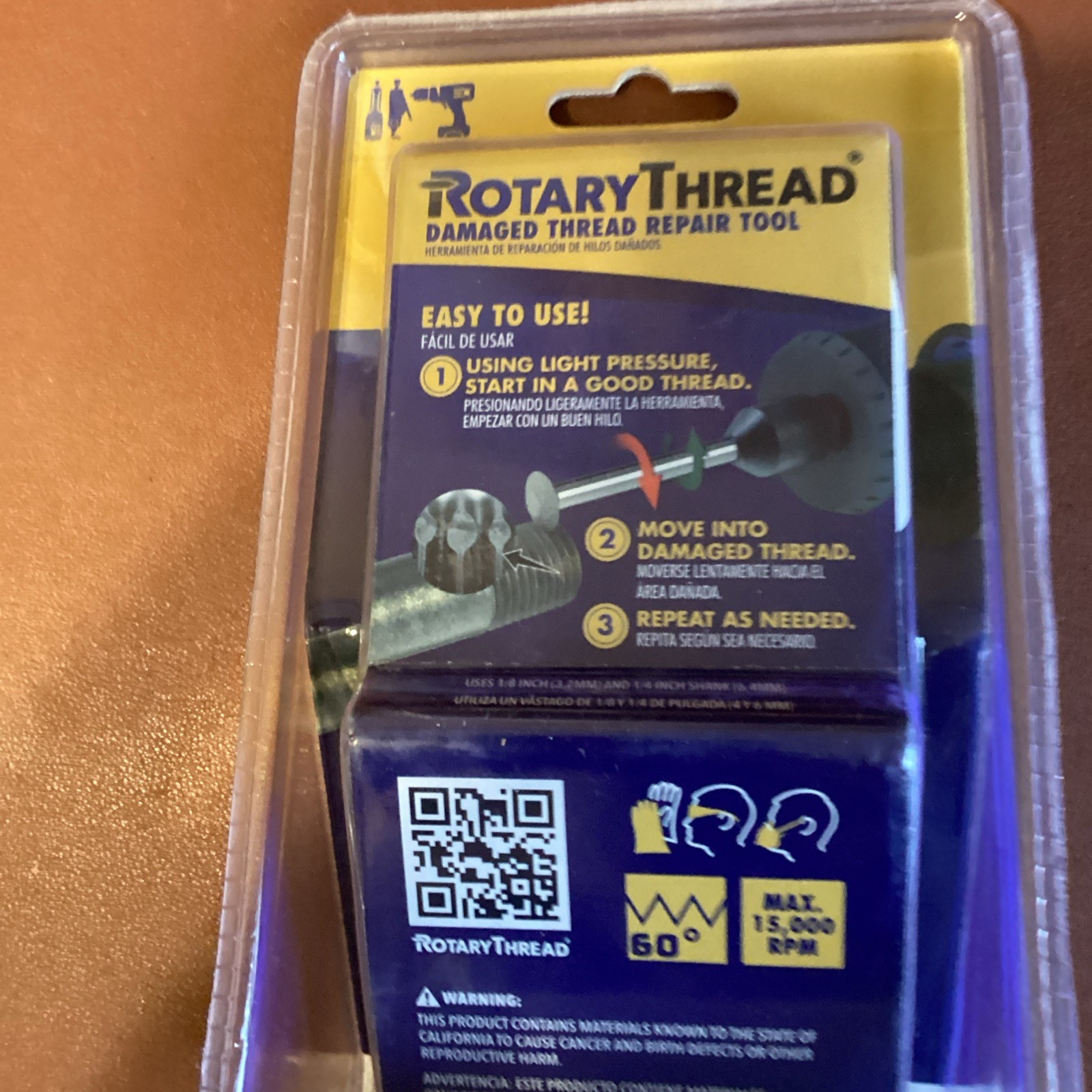 Rotary Thread Damaged Thread Repair Tool 2-piece Kit