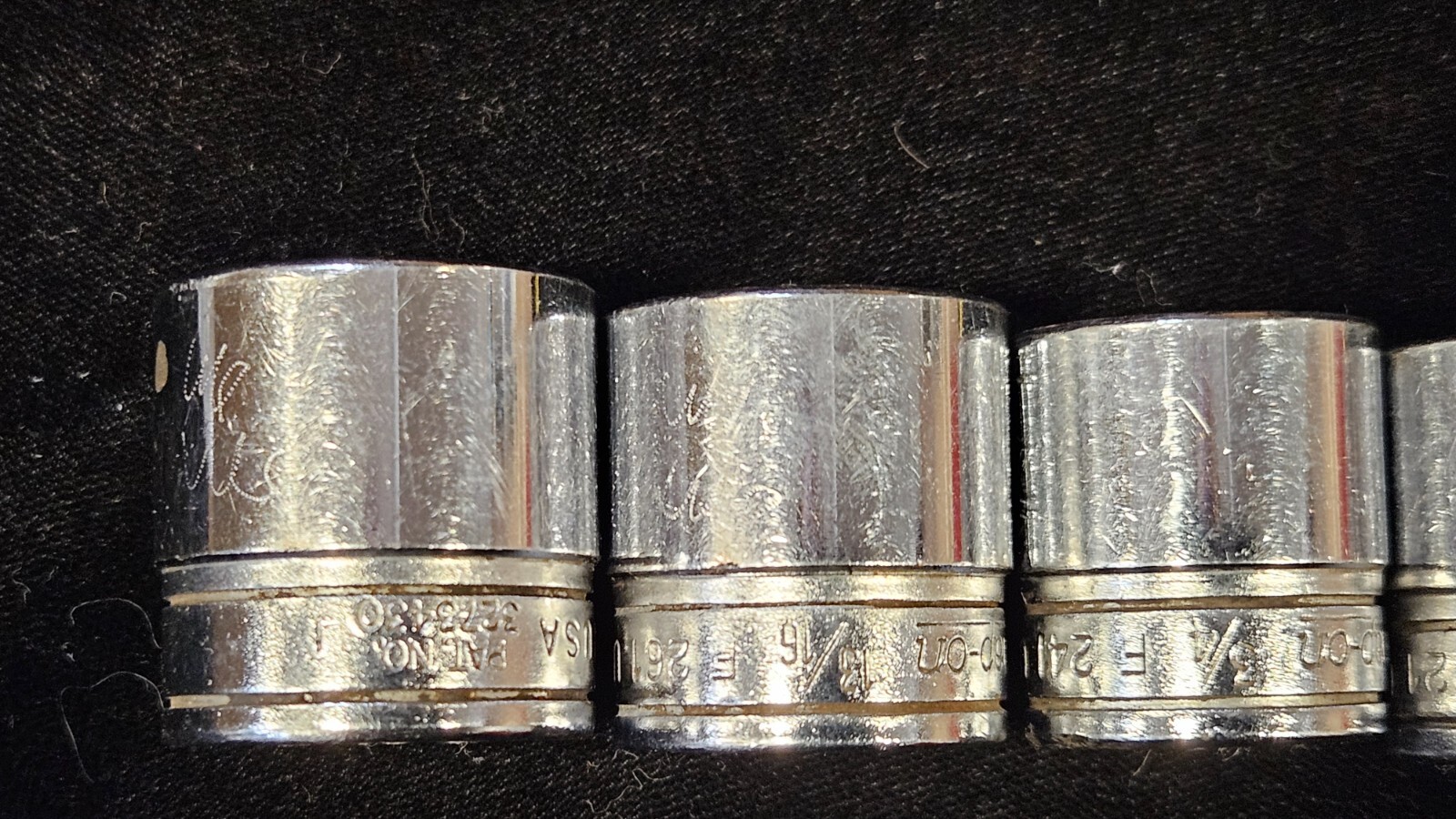 Snap-on 3/8″ Drive 1/4-7/8″ SAE 12-point (1-6pt) 11pc Set Shallow F-081 – F-281