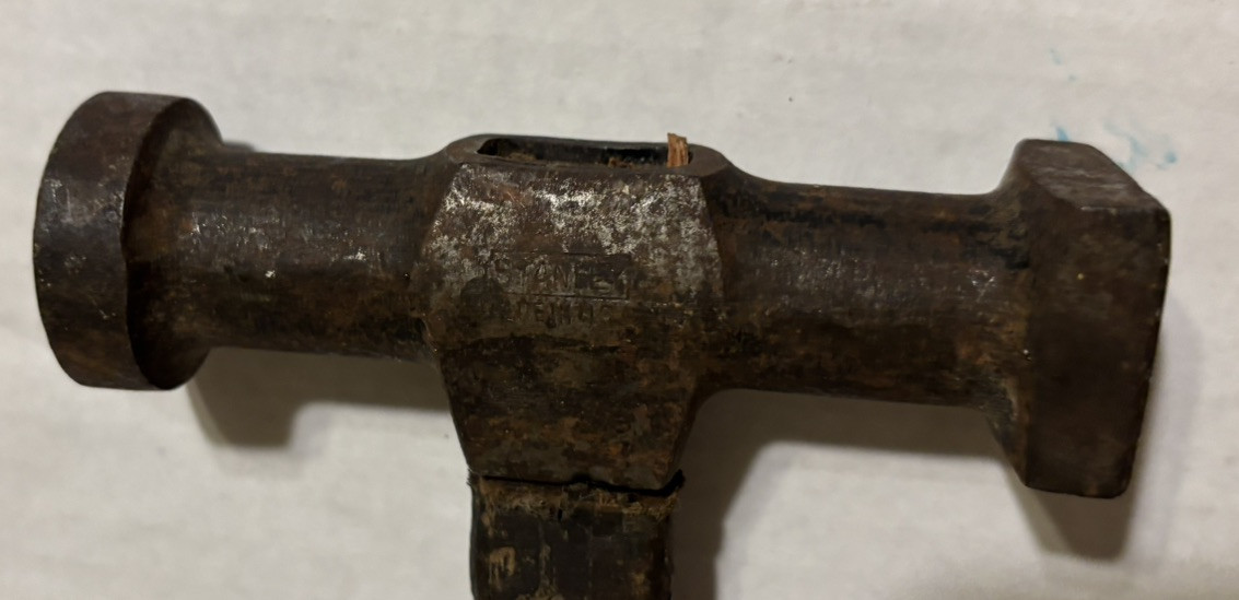 Vintage Auto Body Hammer Tool Metalwork 11″ Wood Handle